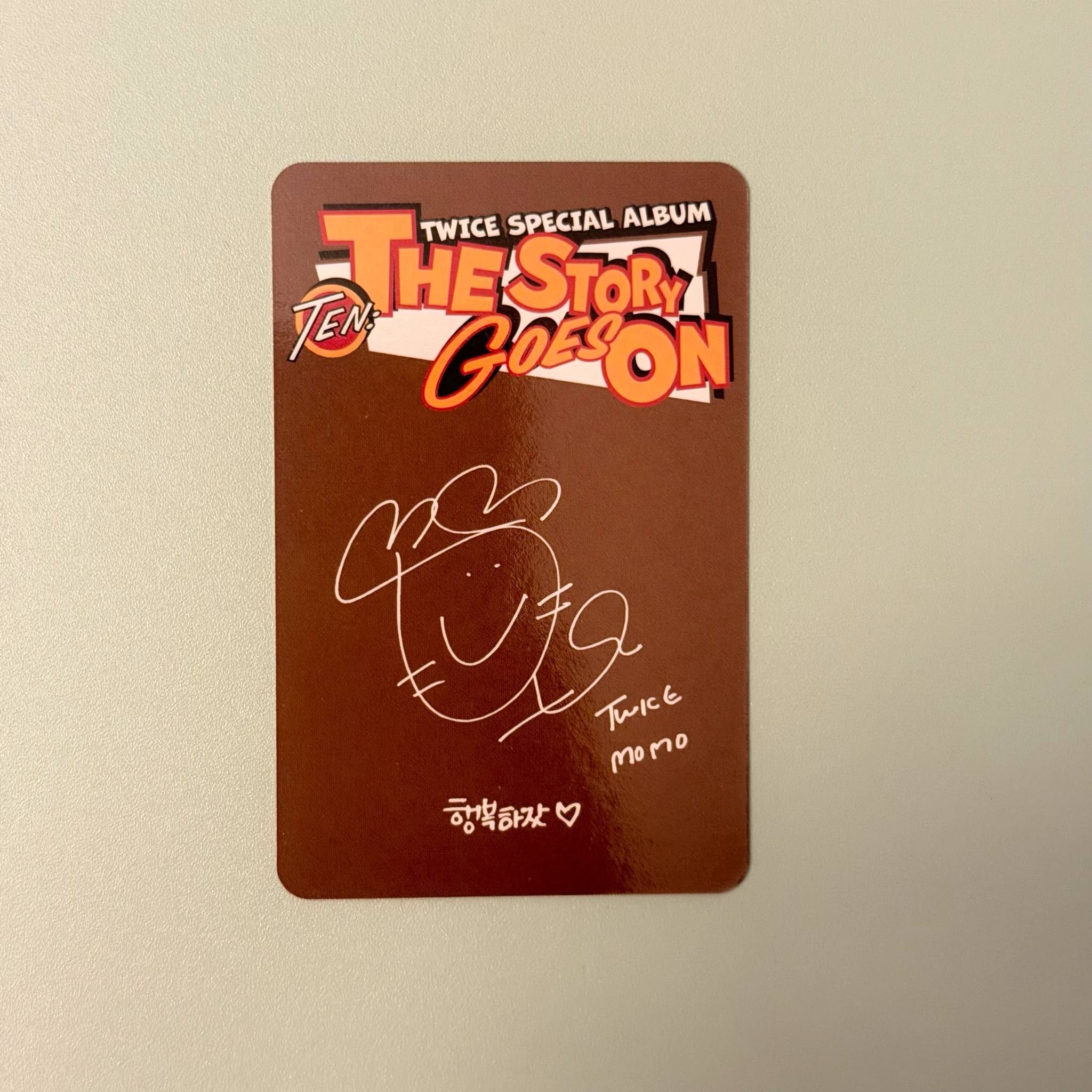 TWICE Momo TWICE - Momo - TEN: The Story Goes On Album album photocard Cast Ver. listing photo 2