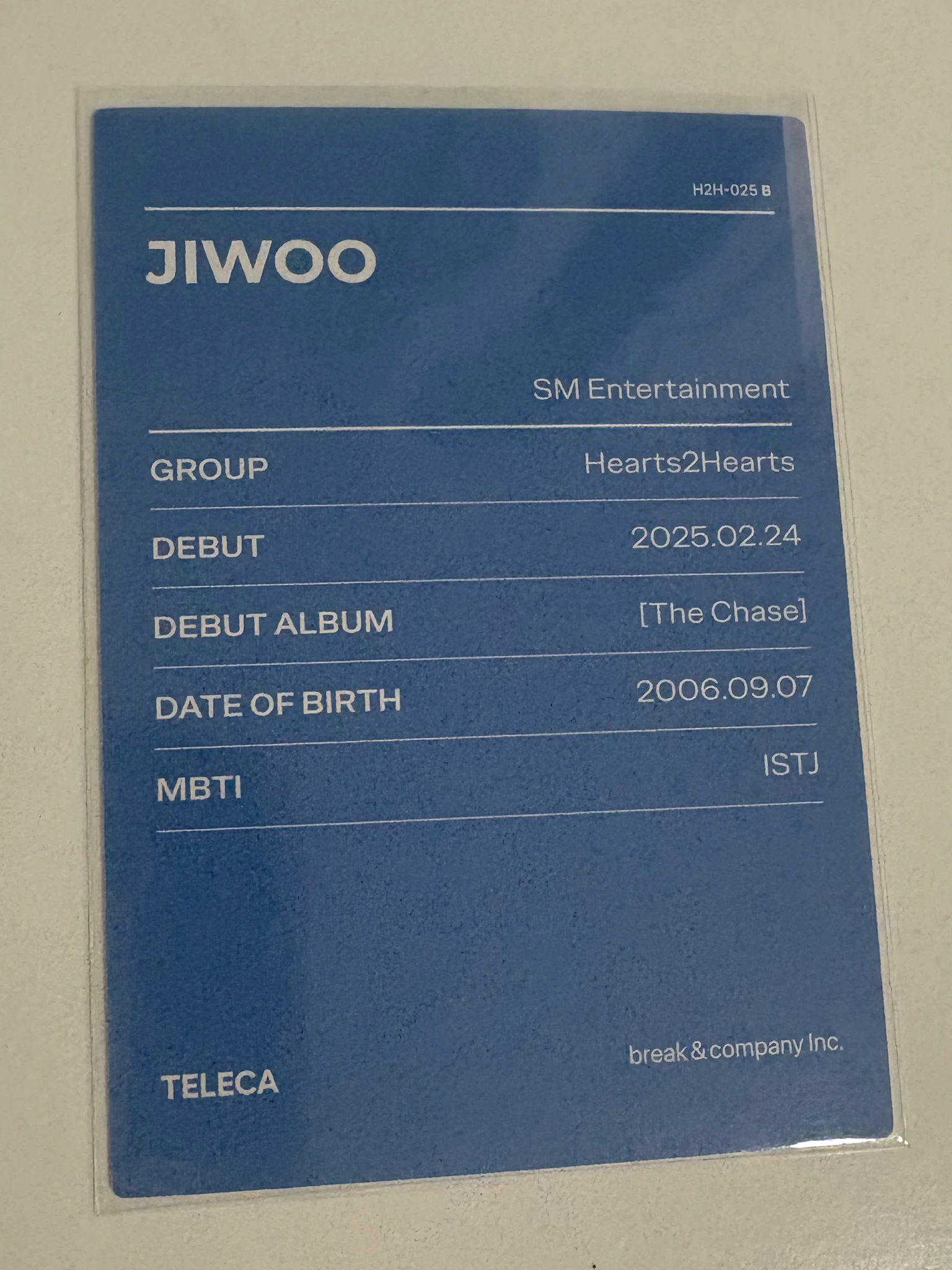 Hearts2Hearts Jiwoo Hearts2Hearts - Jiwoo - TELECA 2025 Kpop Rookie Other trading card listing photo 2