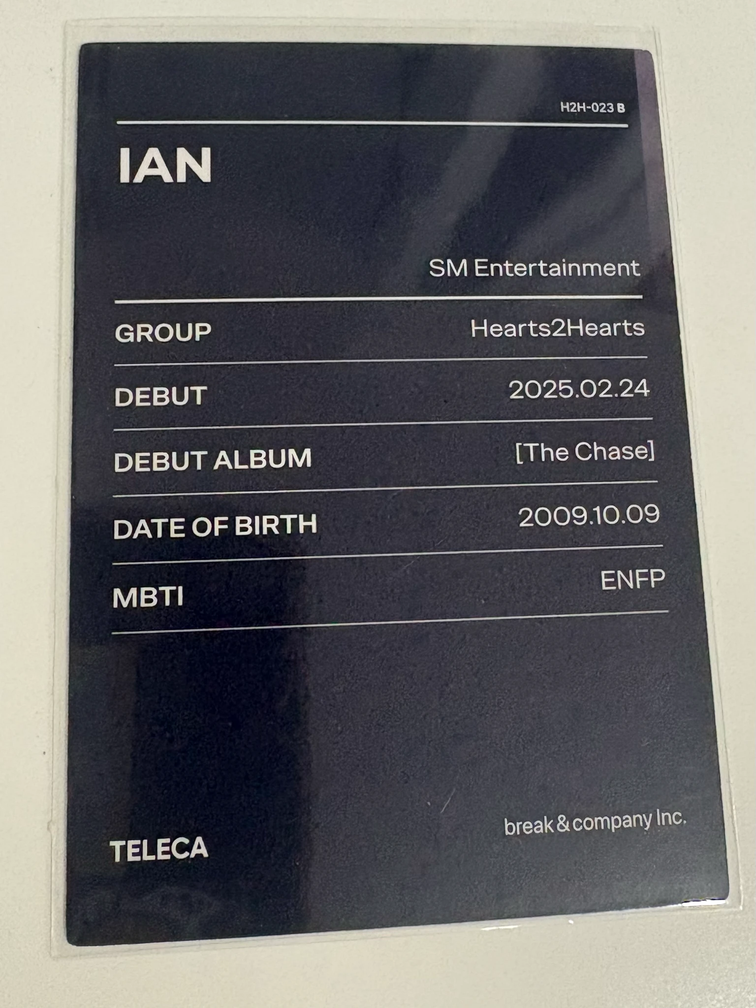 Hearts2Hearts Ian Hearts2Hearts - Ian - TELECA 2025 Kpop Rookie Other base listing photo 2