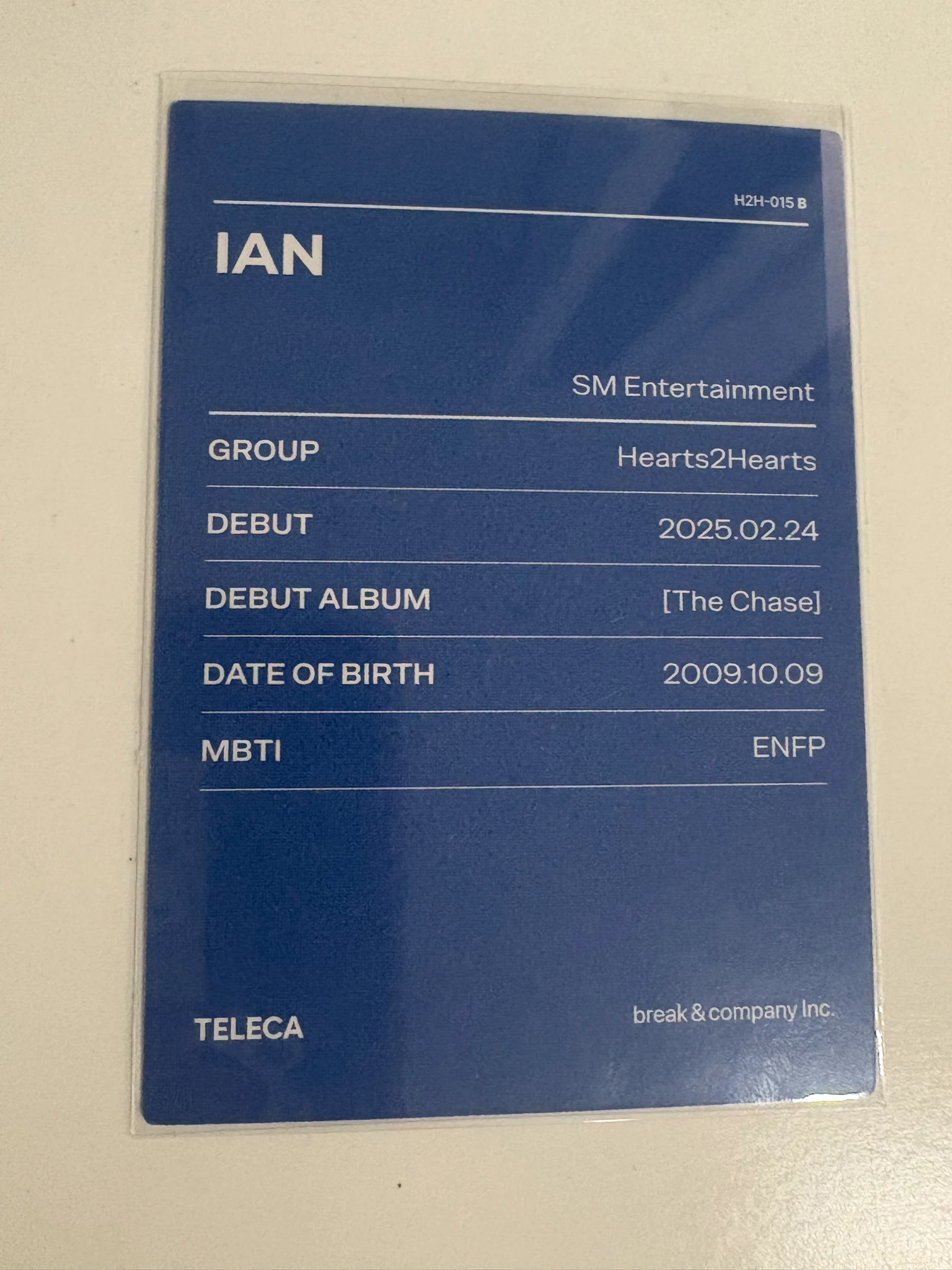 Hearts2Hearts Ian Hearts2Hearts - Ian - TELECA 2025 Kpop Rookie Other base listing photo 2