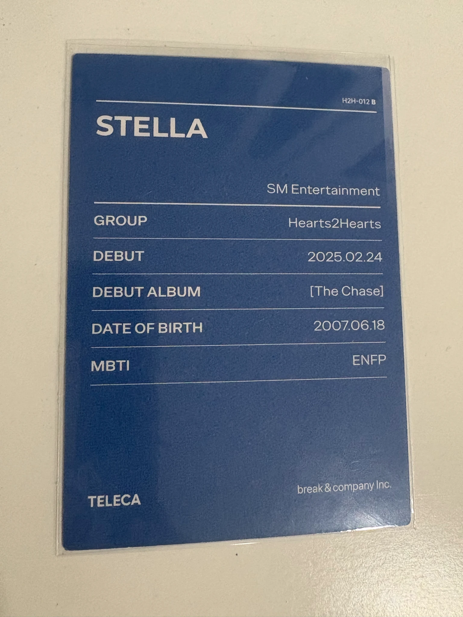 Hearts2Hearts Stella Hearts2Hearts - Stella - TELECA 2025 Kpop Rookie Other trading card listing photo 2