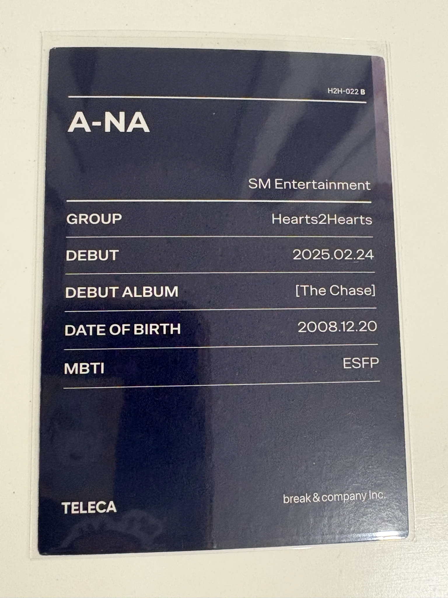 Hearts2Hearts A-na Hearts2Hearts - A-na - TELECA 2025 Kpop Rookie Other trading card listing photo 2