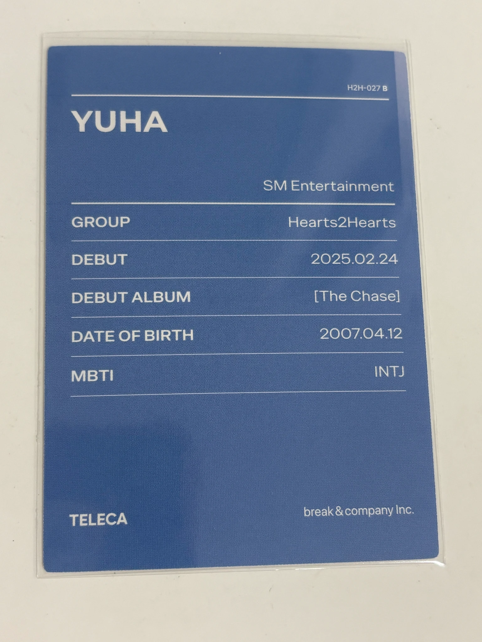 Hearts2Hearts Yuha Hearts2Hearts - Yuha - TELECA 2025 Kpop Rookie Other trading card listing photo 2