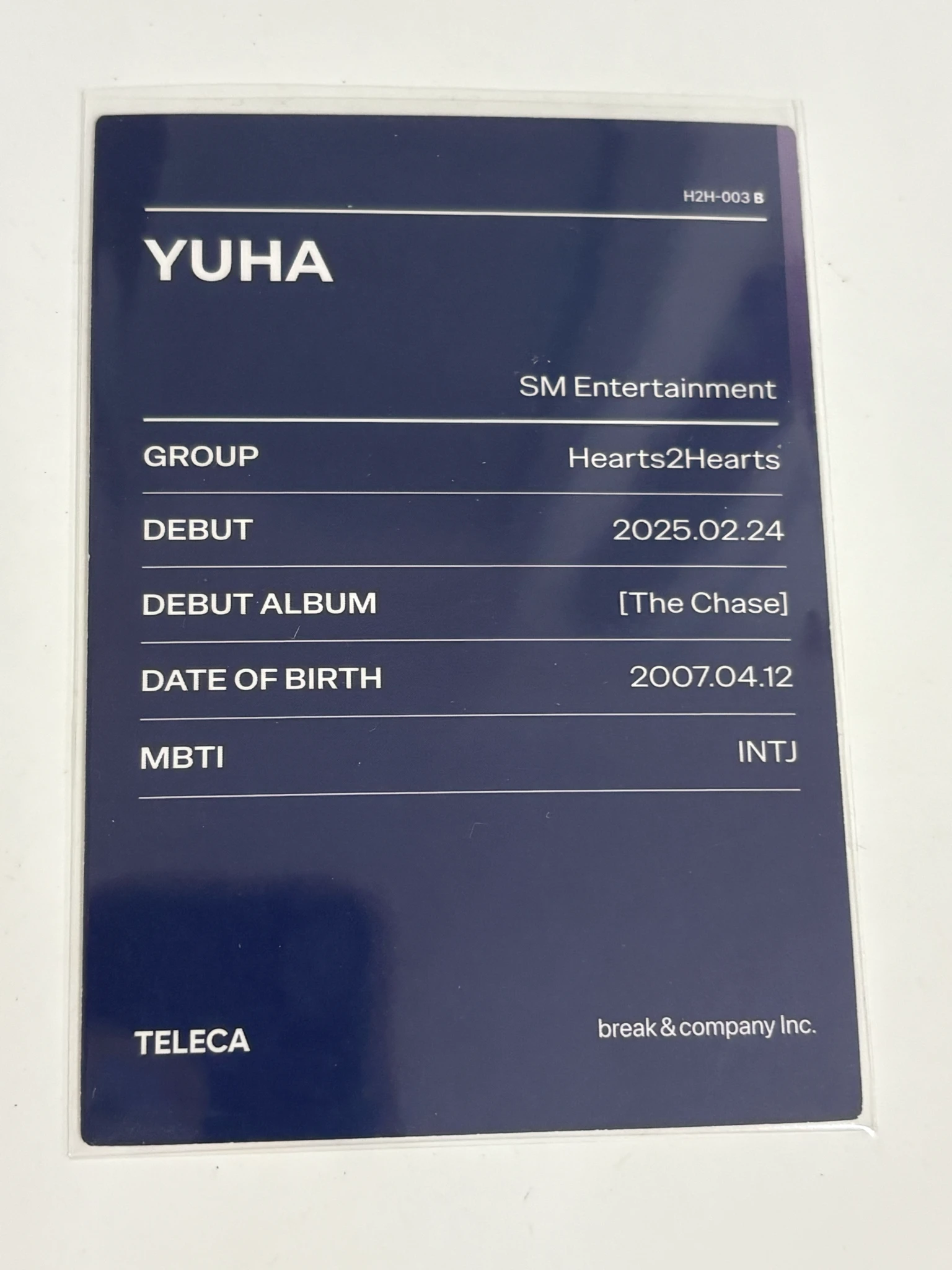 Hearts2Hearts Yuha Hearts2Hearts - Yuha - TELECA 2025 Kpop Rookie Other trading card listing photo 2