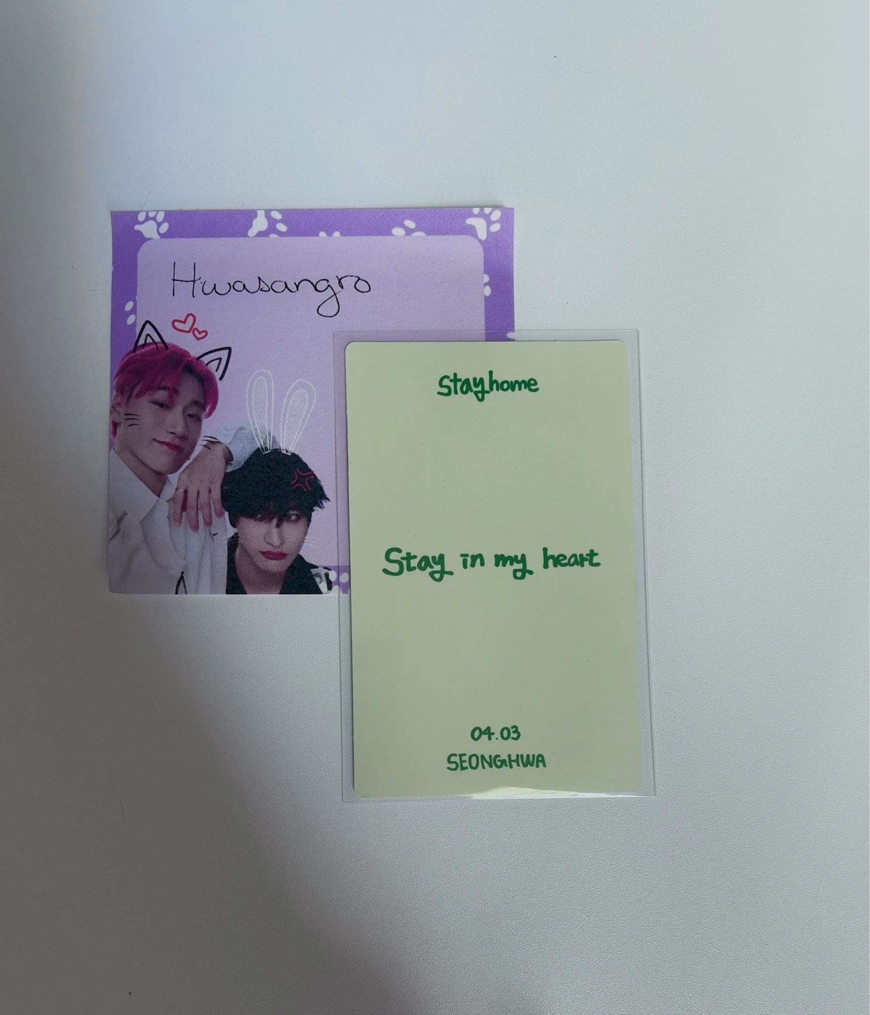 ATEEZ Seonghwa ATEEZ - Seonghwa - 2021 Stay Home Birthday MD Other merch photocard listing photo 2
