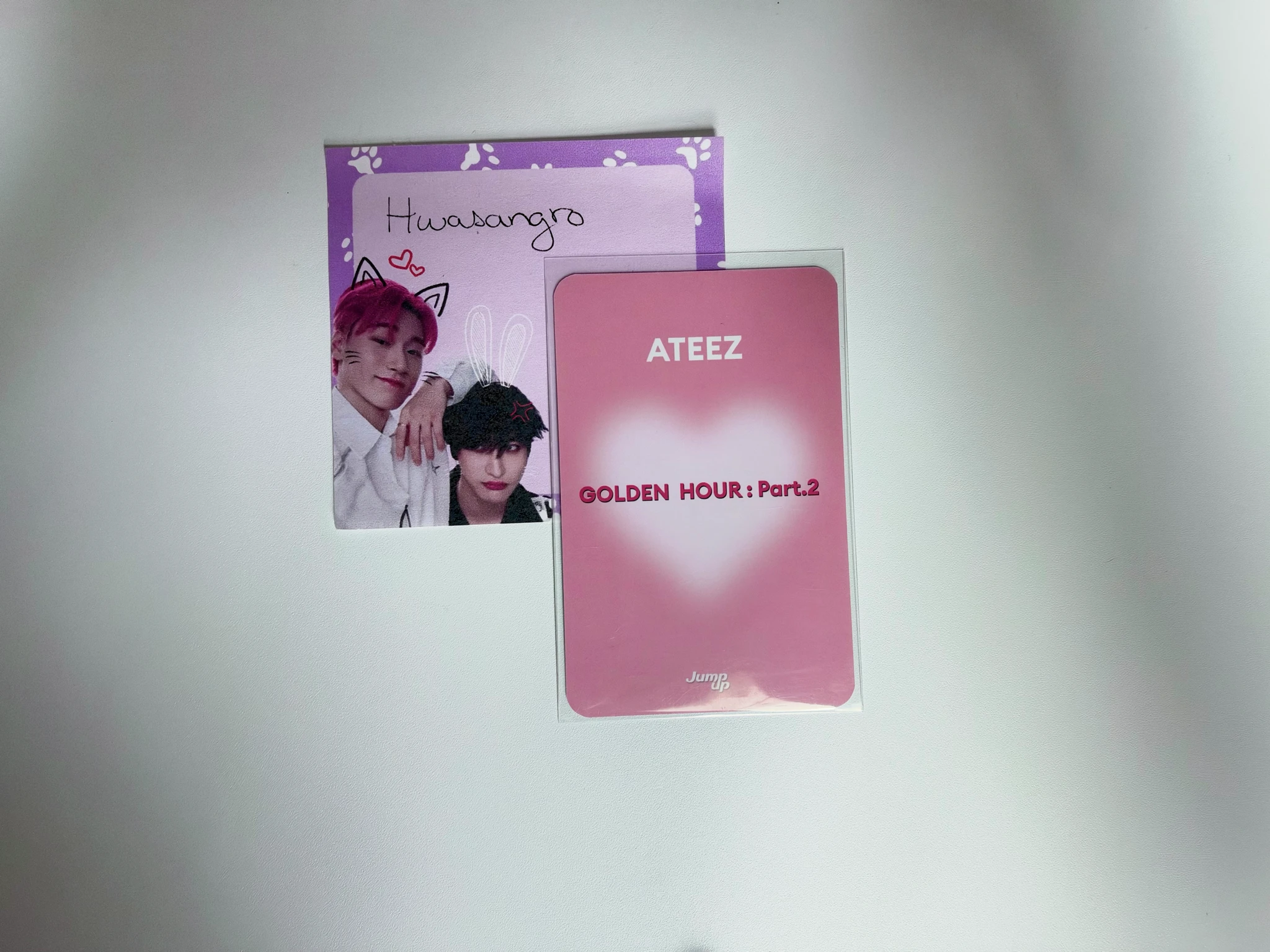 ATEEZ Seonghwa ATEEZ - Seonghwa - Golden Hour : Part 2 Album jump up pre-order benefit (pob) listing photo 2