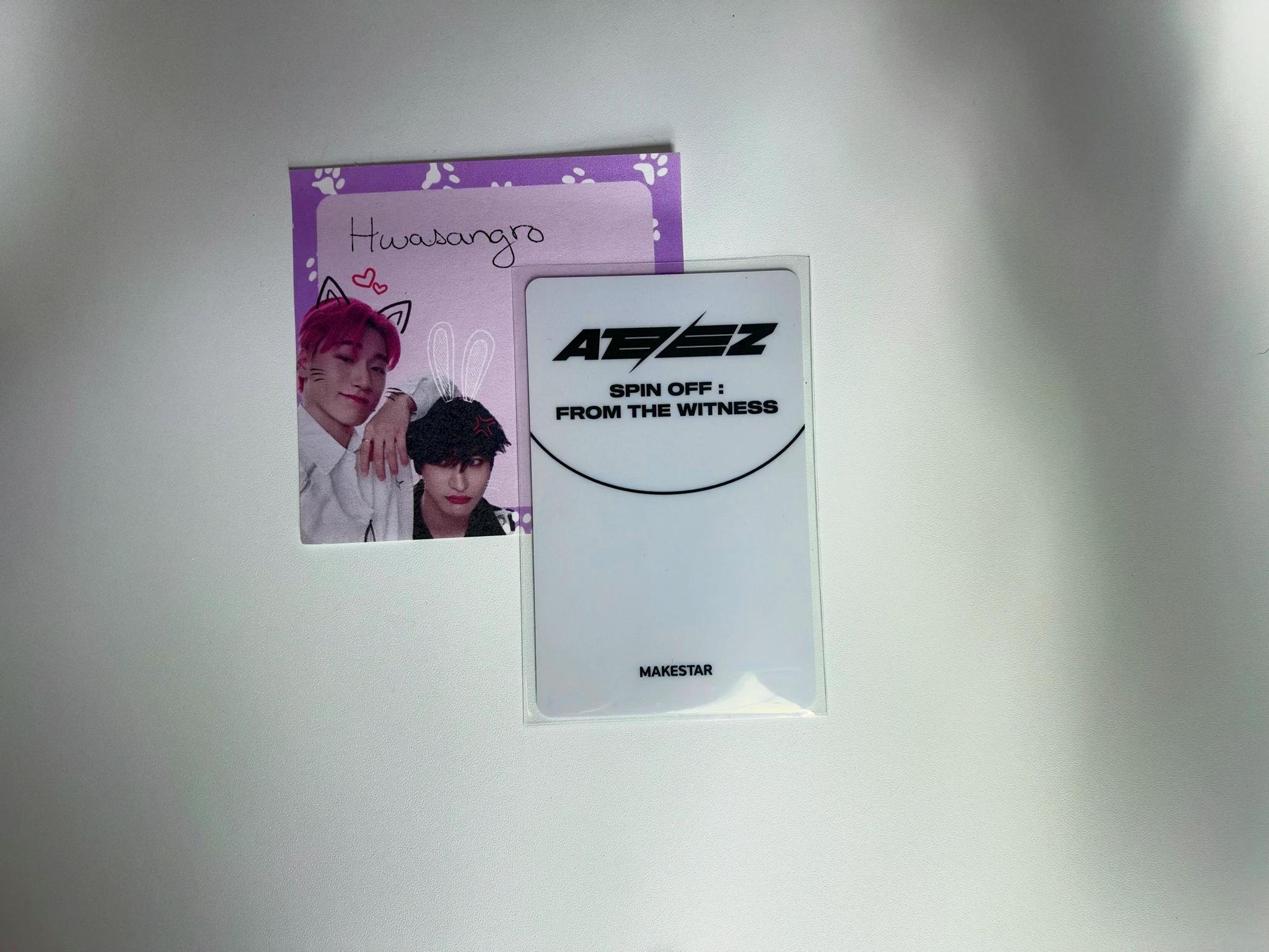 ATEEZ Seonghwa ATEEZ - Seonghwa - SPIN OFF : FROM THE WITNESS Album makestar lucky draw listing photo 2