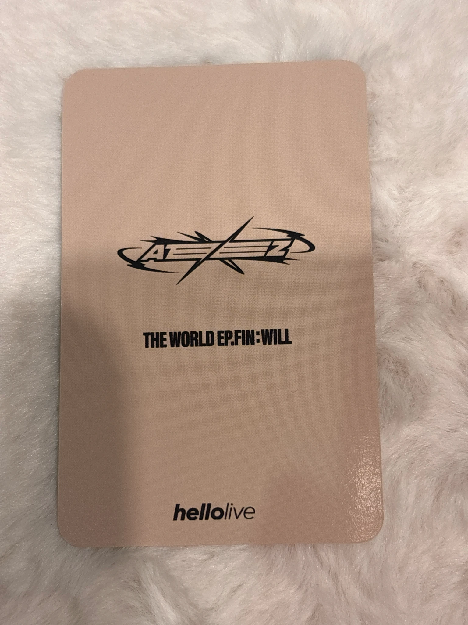 ATEEZ Mingi ATEEZ - Mingi - THE WORLD EP.FIN: WILL Album hellolive lucky draw listing photo 2