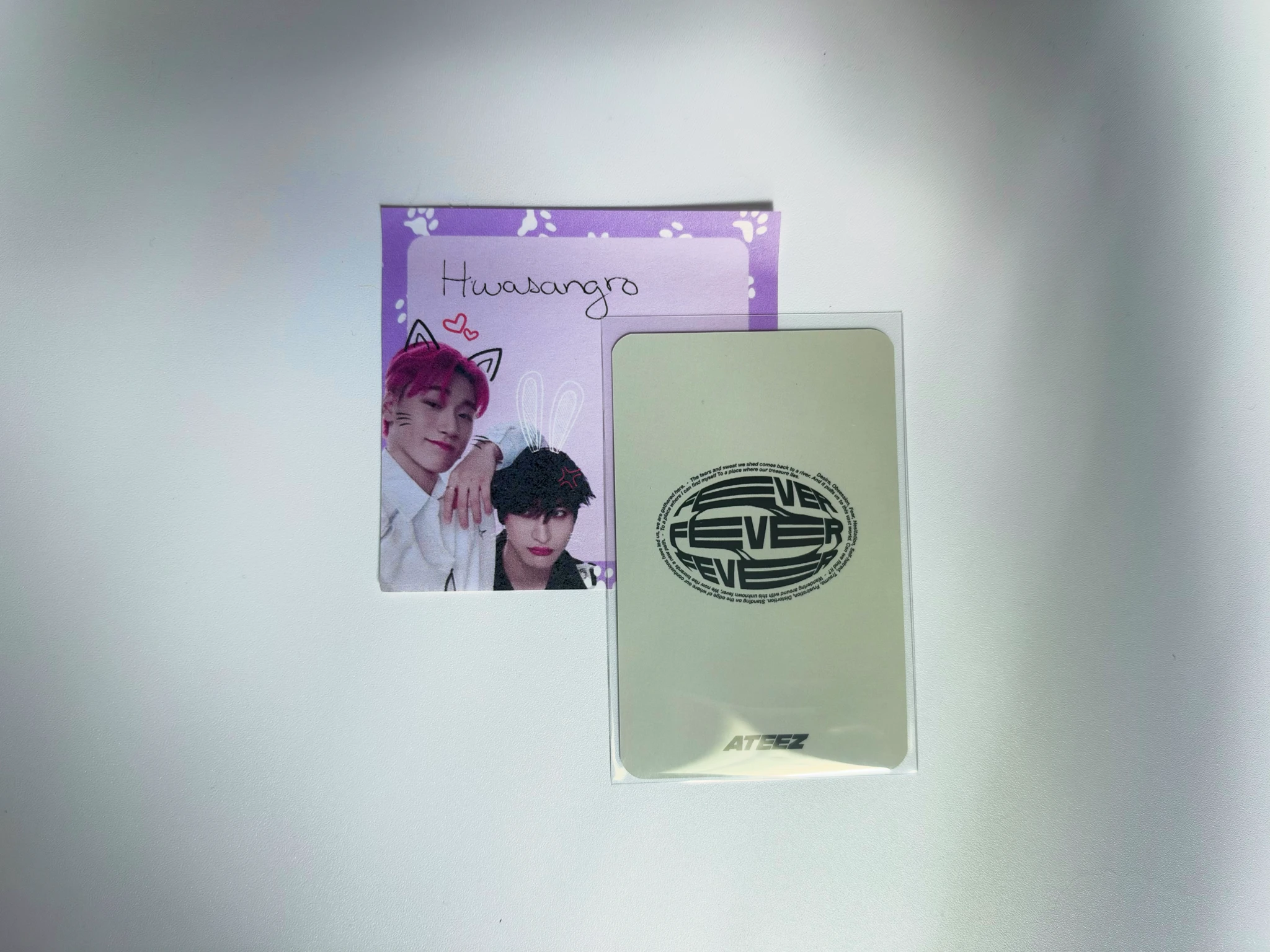 ATEEZ Seonghwa ATEEZ - Seonghwa - ZERO : FEVER EPILOGUE Album holographic (hologram) pob (pre-order benefit) kpop store round 1 listing photo 2