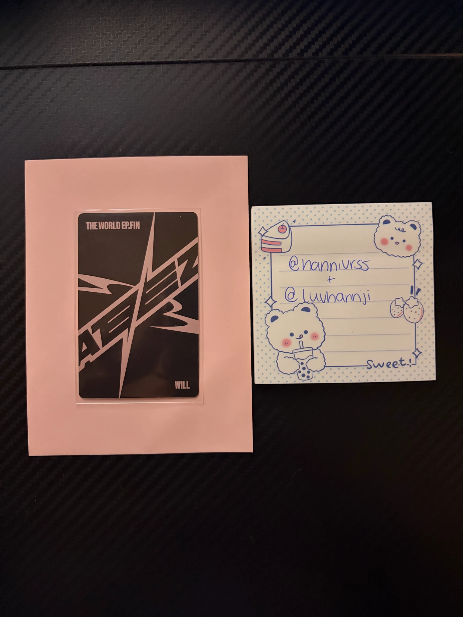ATEEZ Hongjoong ATEEZ - Hongjoong - THE WORLD EP.FIN: WILL Album A version version 1 album photocard listing photo 2
