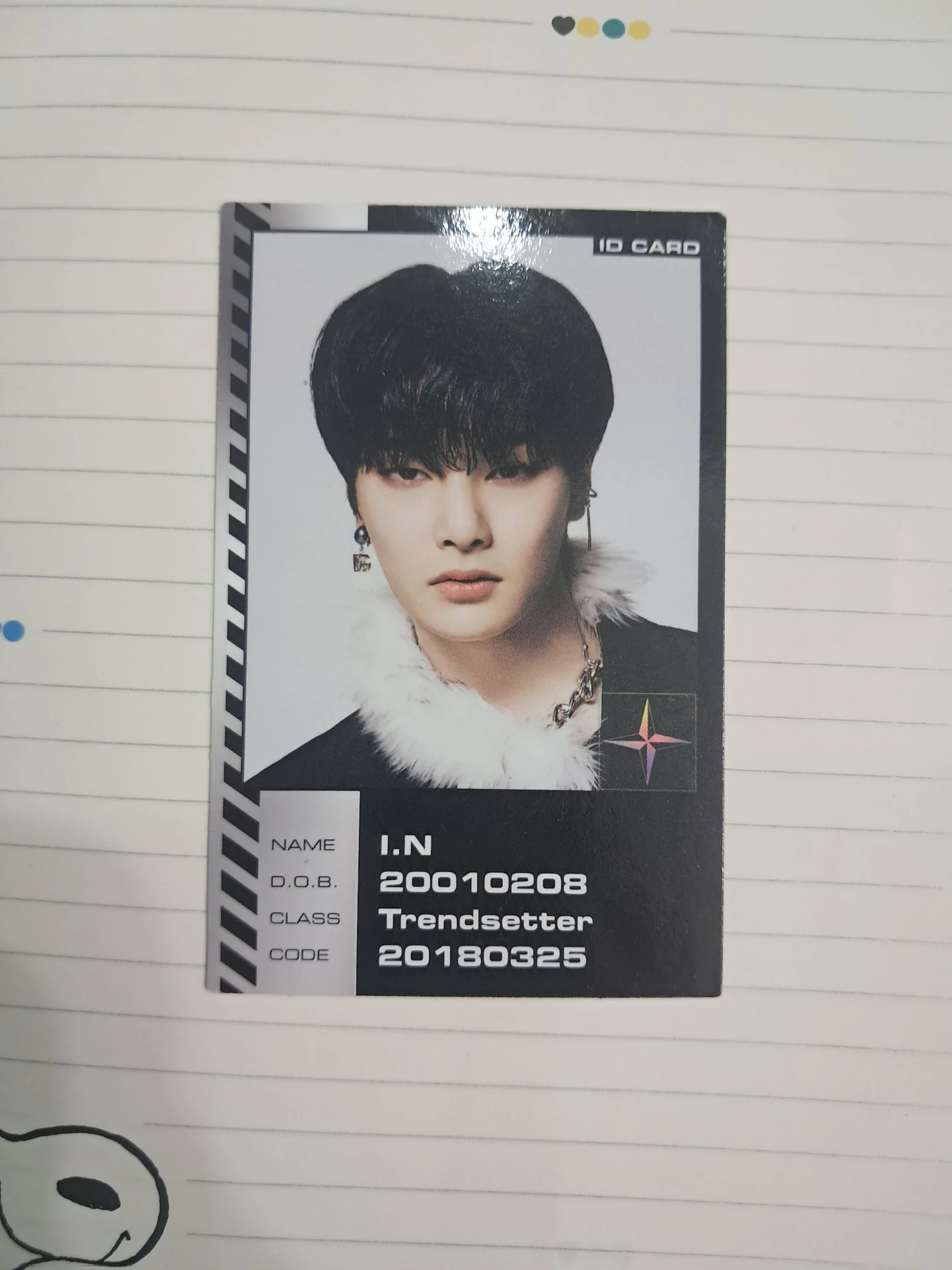 Stray Kids I.N Stray Kids - I.N - Oddinary Album album photocard id card listing photo 2