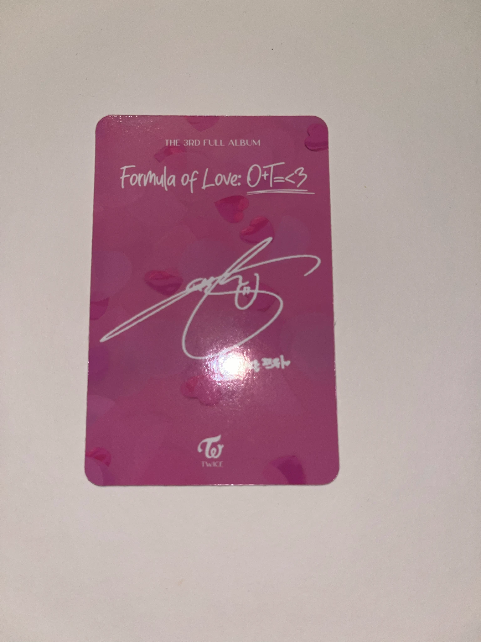 TWICE Tzuyu TWICE-Tzuyu-Album-Formula of Love: O+T=<3 listing photo 2