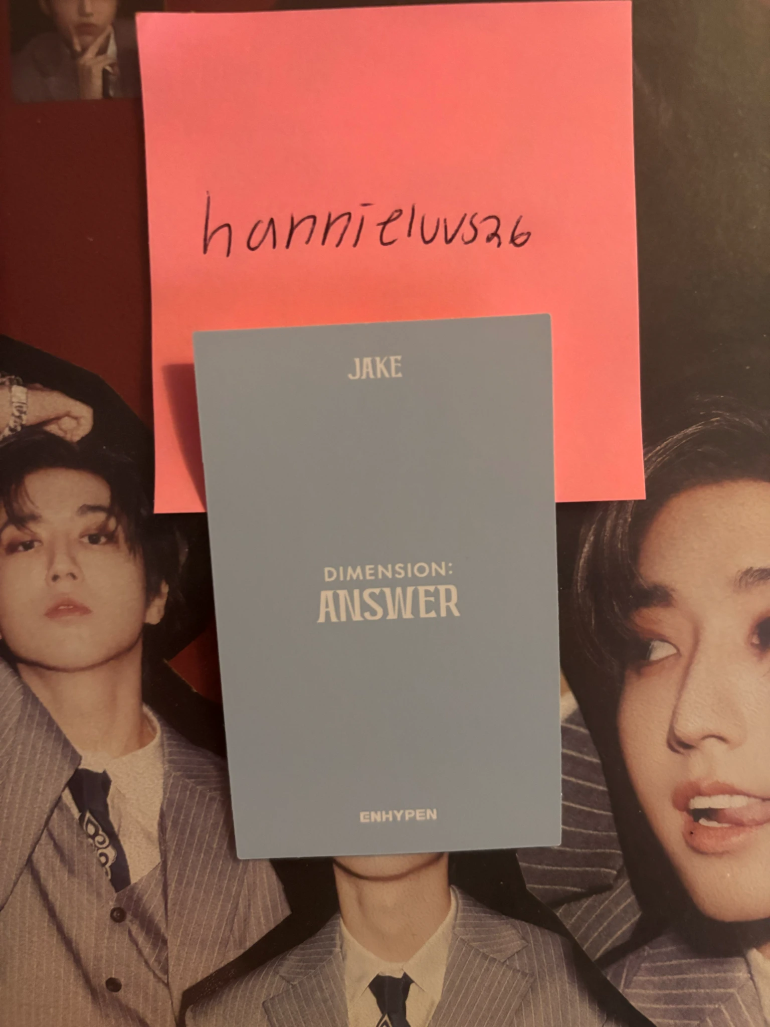 ENHYPEN Jake ENHYPEN - Jake - DIMENSION : ANSWER Album korean album album photocard polaroid yet version listing photo 2
