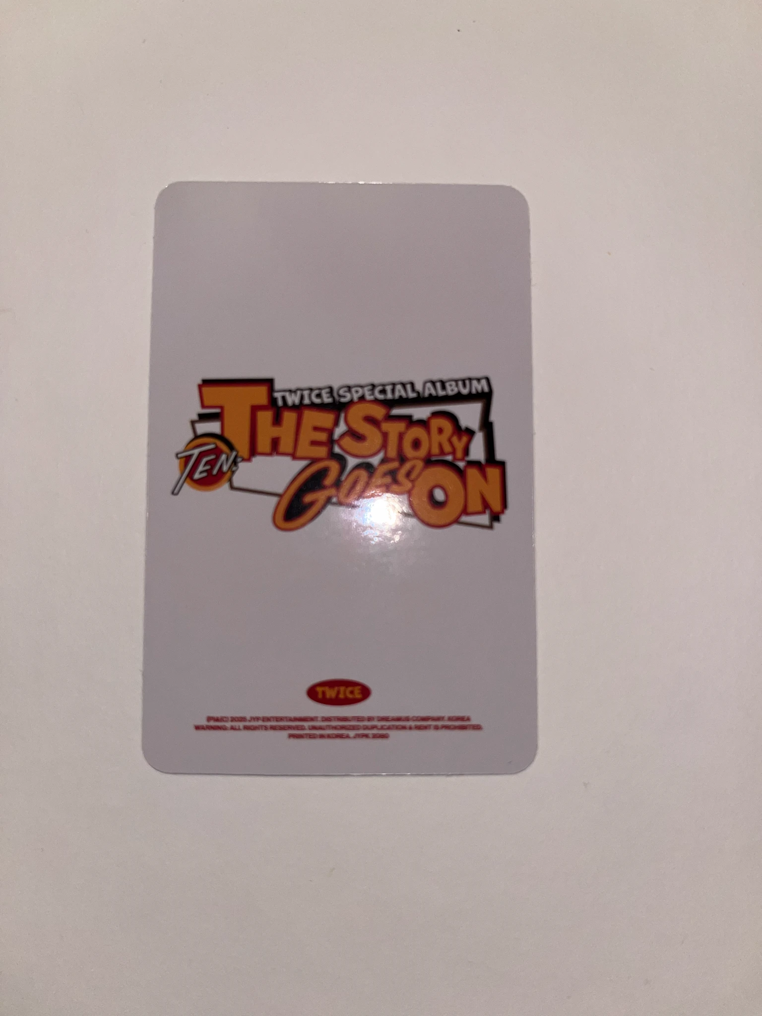 TWICE Dahyun TWICE - Dahyun - TEN: The Story Goes On Album album photocard Cast Ver. listing photo 2