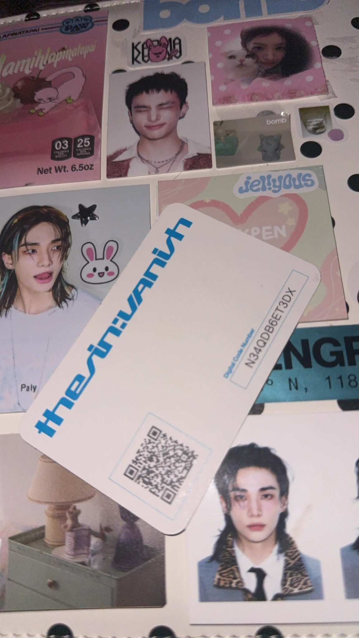 ENHYPEN ENHYPEN - THE SIN: VANISH Album qr card weverse album version korean album album photocard listing photo 2