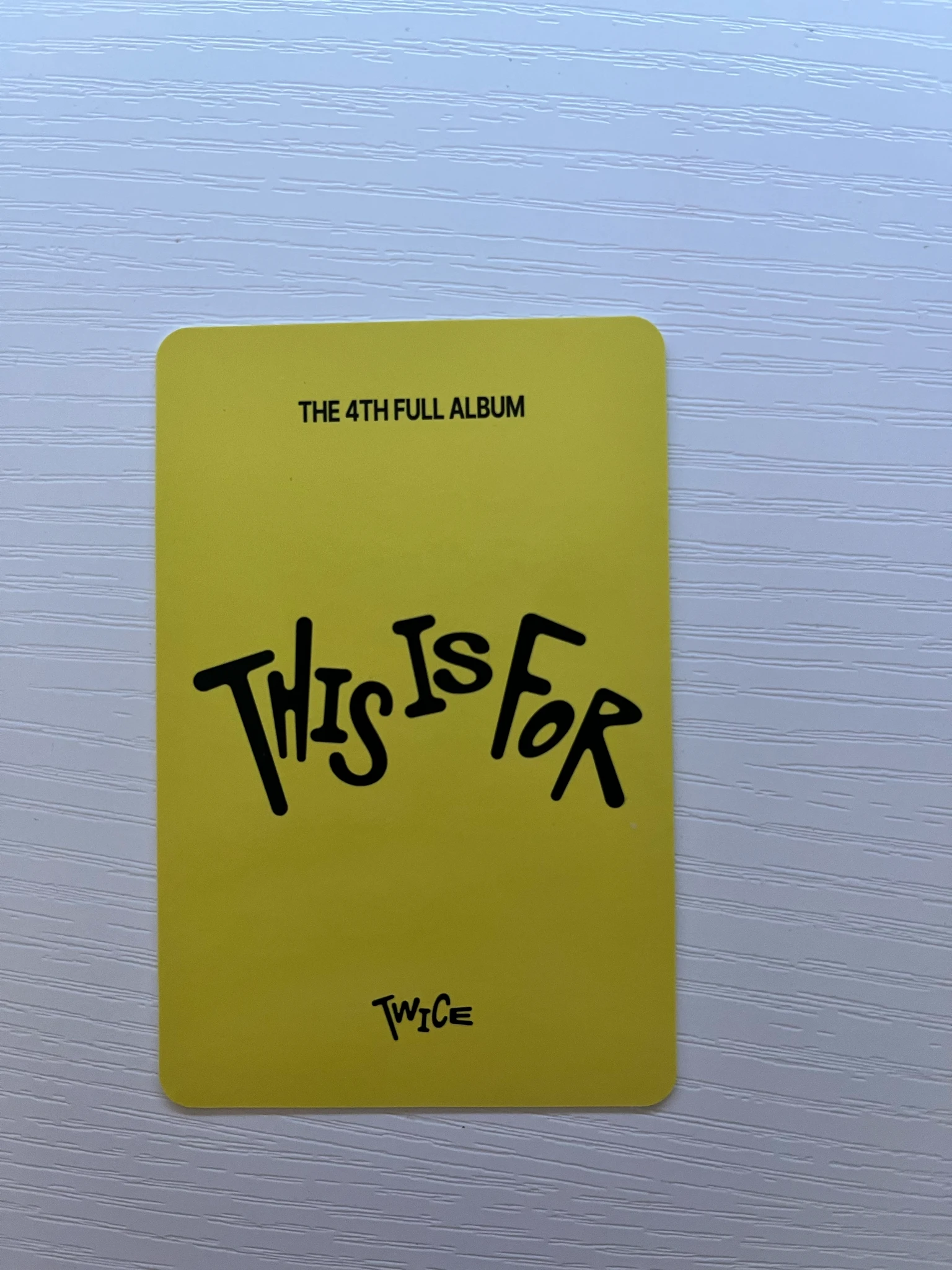 TWICE TWICE - THIS IS FOR Album pre-order benefit album photocard is ver. listing photo 2