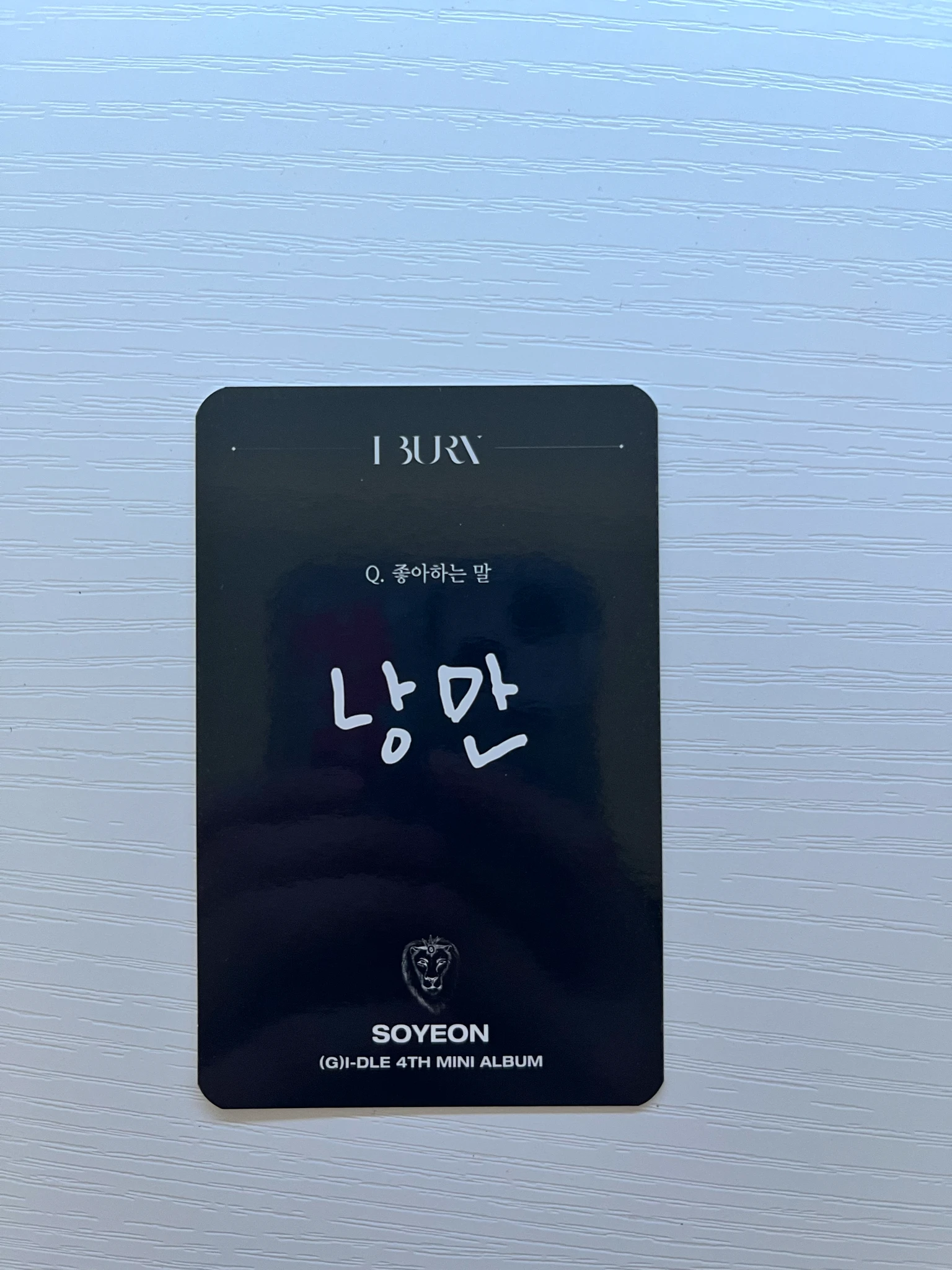 i-dle Soyeon (G)I-DLE - Soyeon - I Burn Album tarot lucky card album photocard listing photo 2