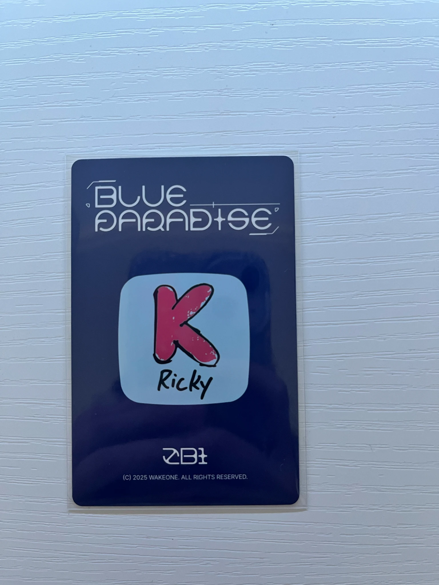 ZEROBASEONE Ricky ZEROBASEONE - Ricky - Blue Paradise Album album photocard keycap version listing photo 2