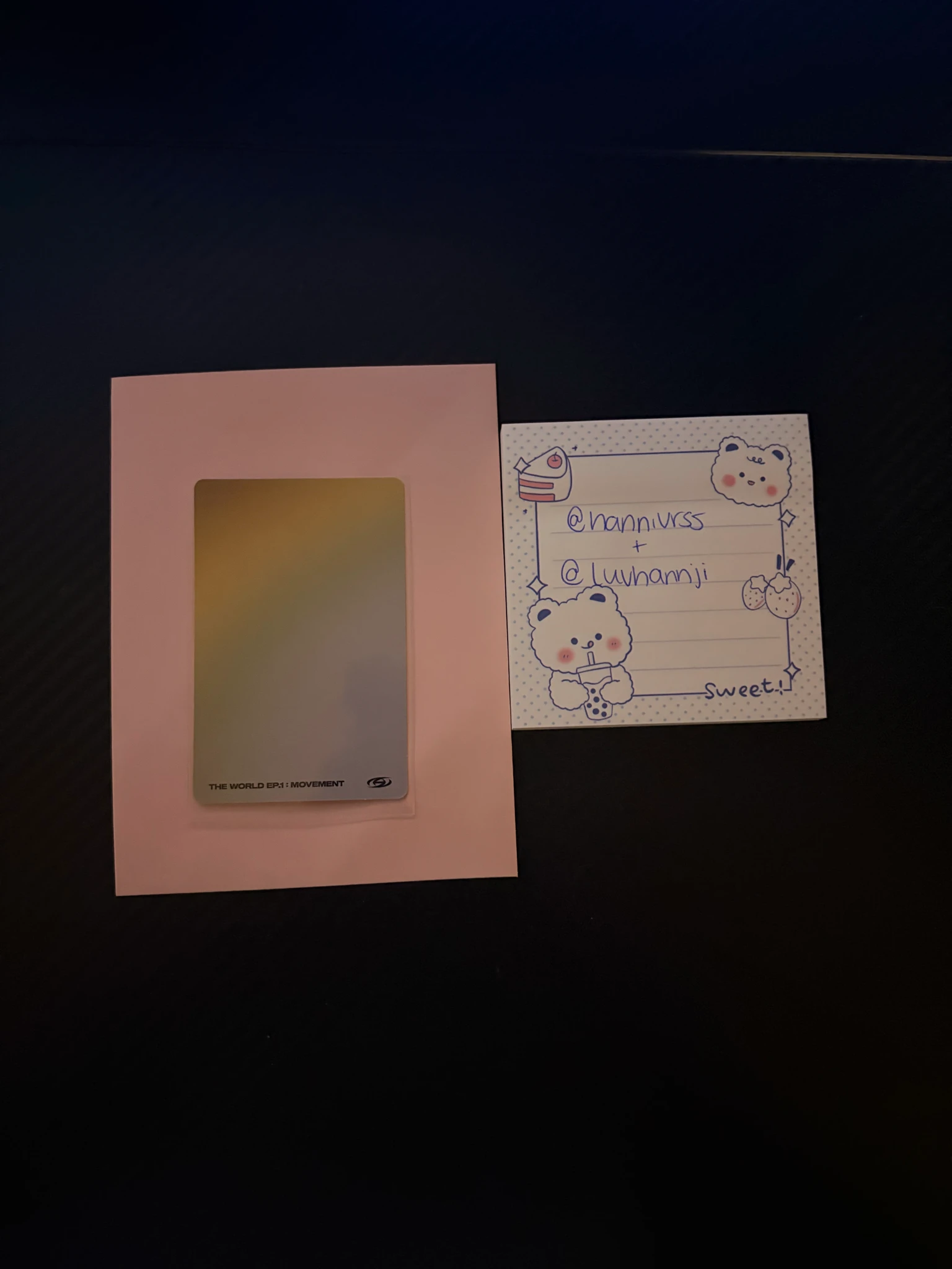 ATEEZ Wooyoung ATEEZ - Wooyoung - THE WORLD EP.1 : MOVEMENT Album album photocard diary version version 1 listing photo 2