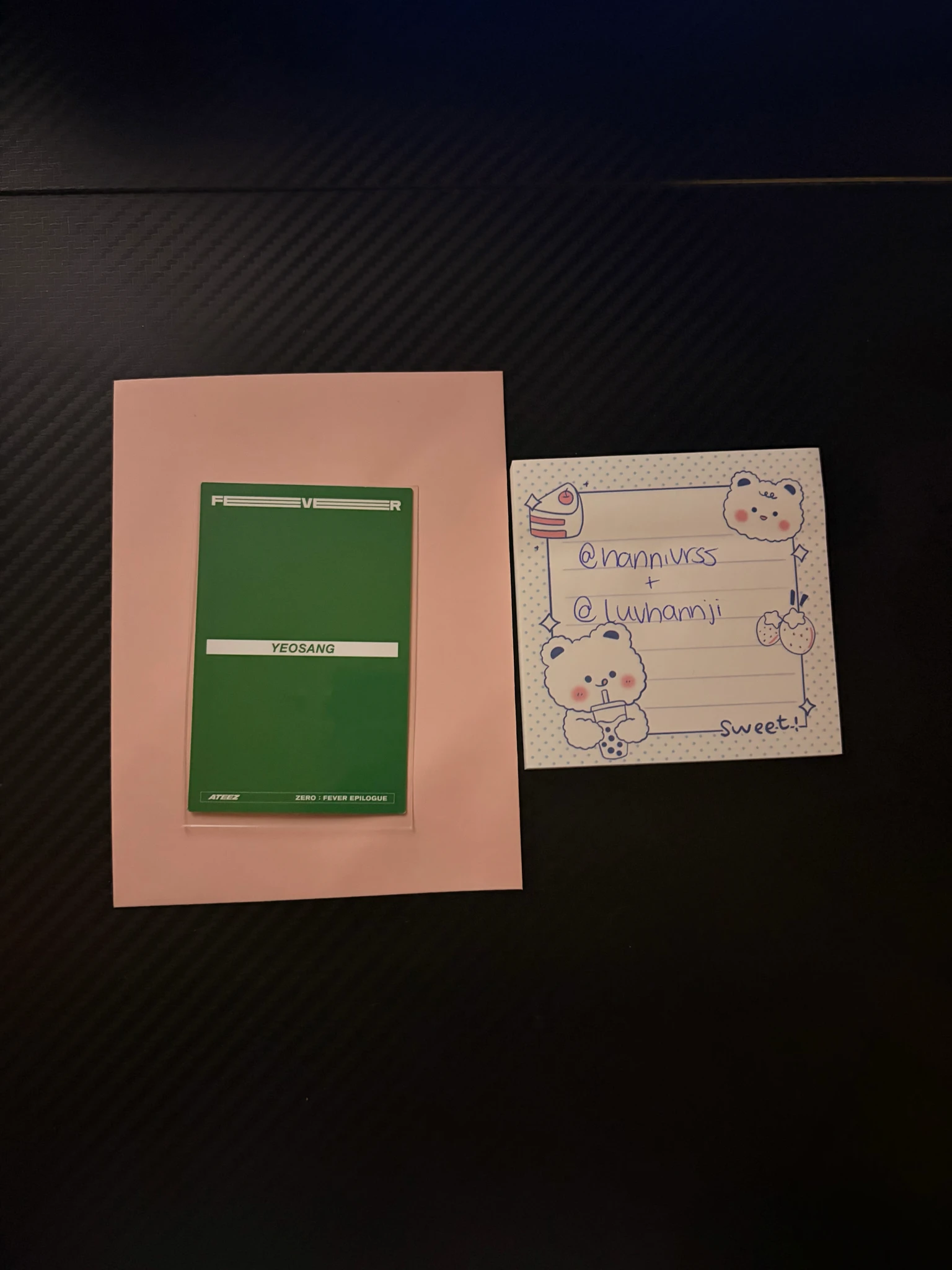 ATEEZ Yeosang ATEEZ - Yeosang - ZERO : FEVER EPILOGUE Album album photocard diary version limited version listing photo 2