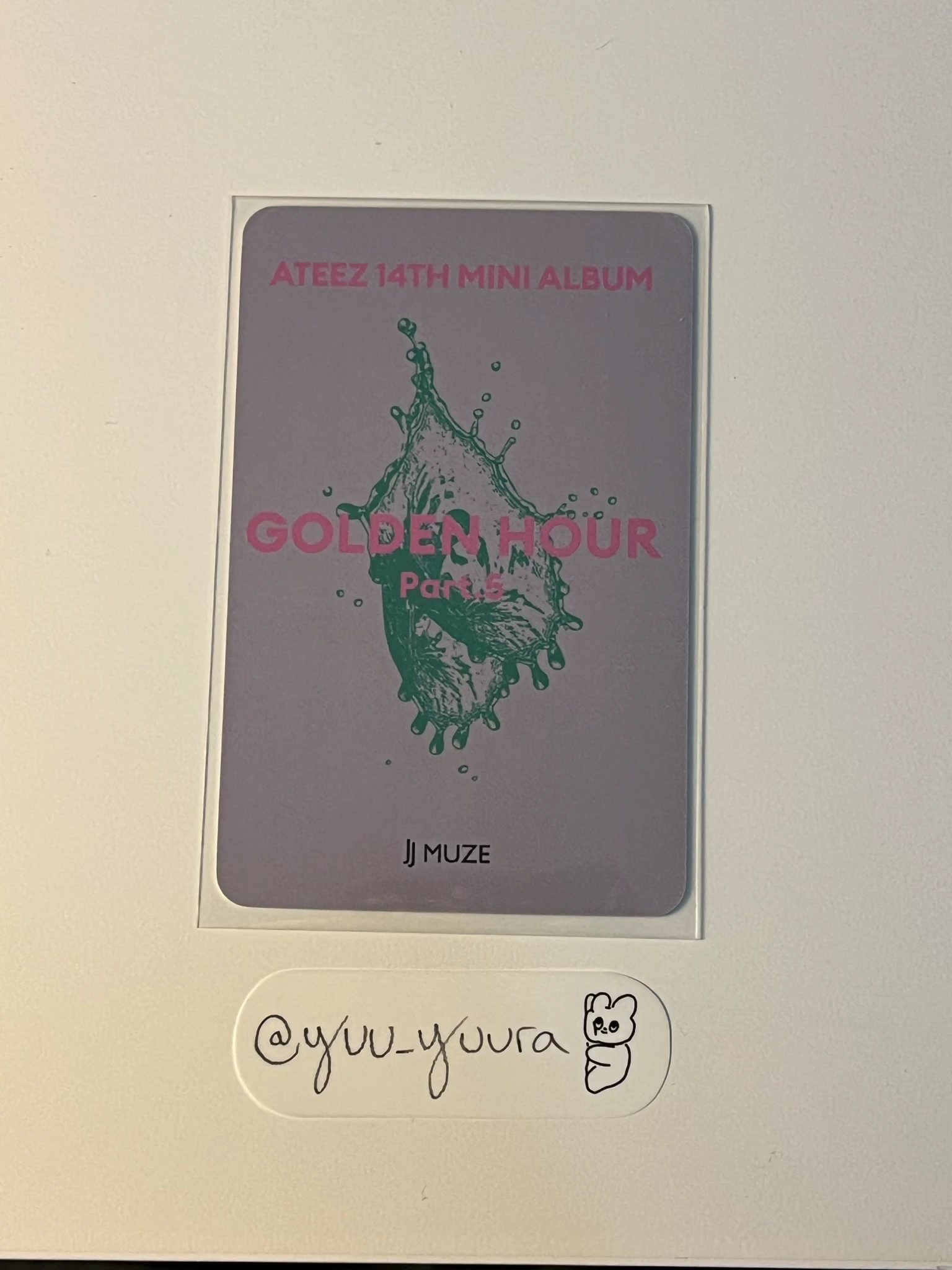 ATEEZ Yeosang ATEEZ - Yeosang - GOLDEN HOUR : Part.5 Album video call (fancall) fansign jjmuze (jj muze) listing photo 2