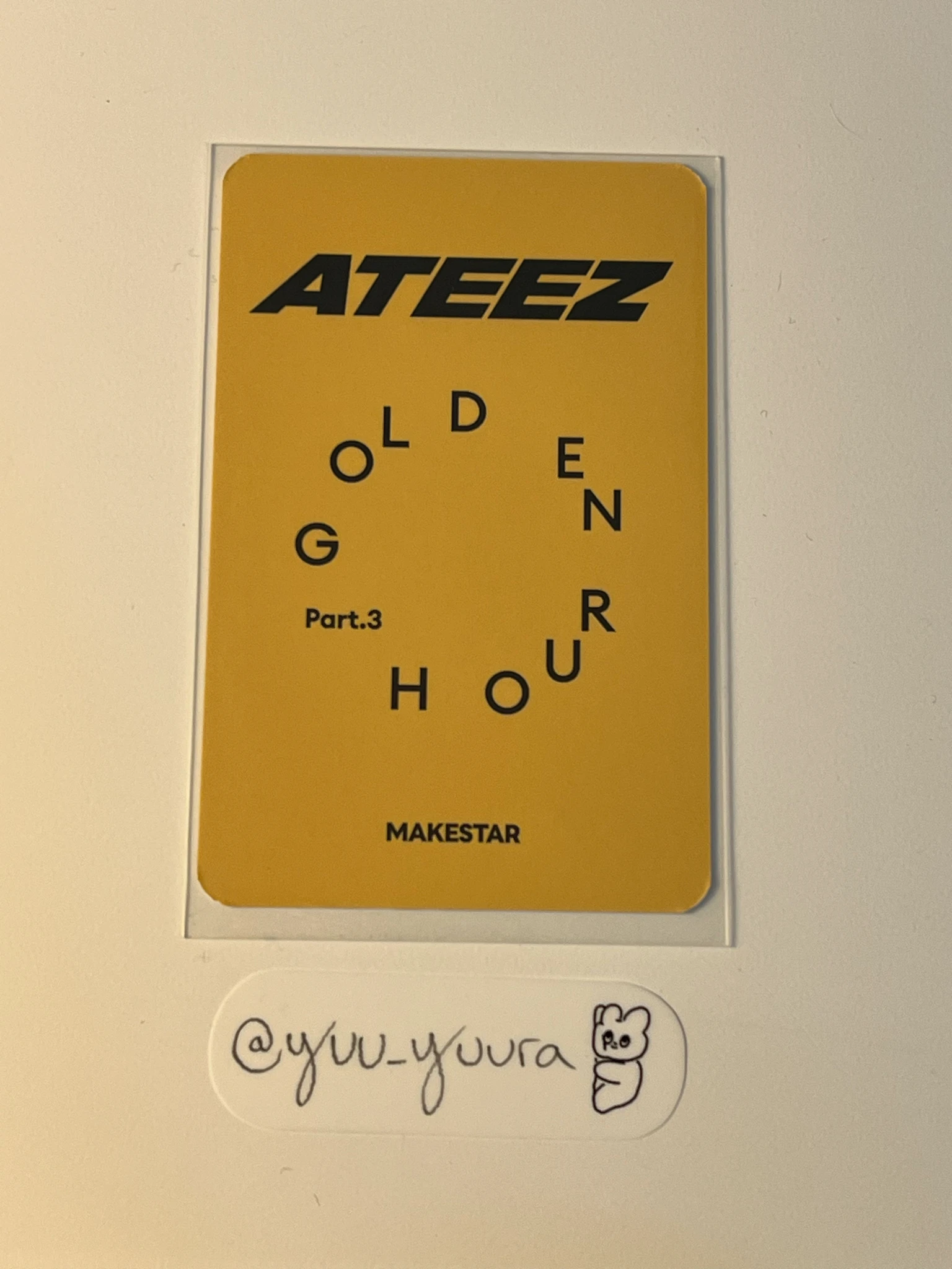 ATEEZ Yeosang ATEEZ - Yeosang - Golden Hour : Part.3 Album polaroid emart24 makestar apple music musicart (music art) listing photo 2