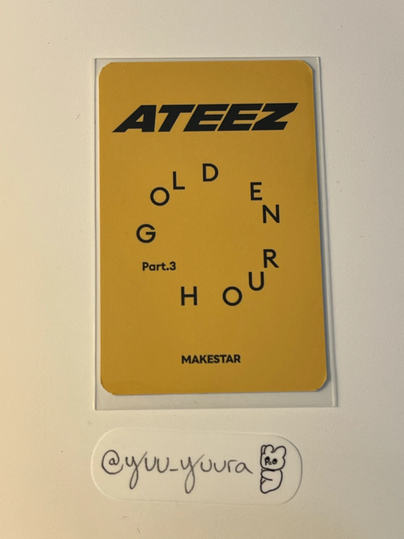 ATEEZ Mingi ATEEZ - Mingi - Golden Hour : Part.3 Album makestar pob (pre-order benefit) version 5 listing photo 2
