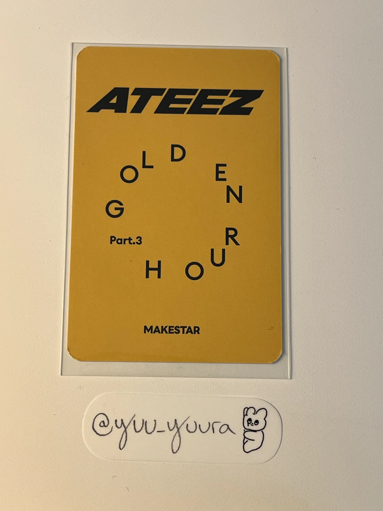 ATEEZ Wooyoung ATEEZ - Wooyoung - Golden Hour : Part.3 Album pob (pre-order benefit) listing photo 2