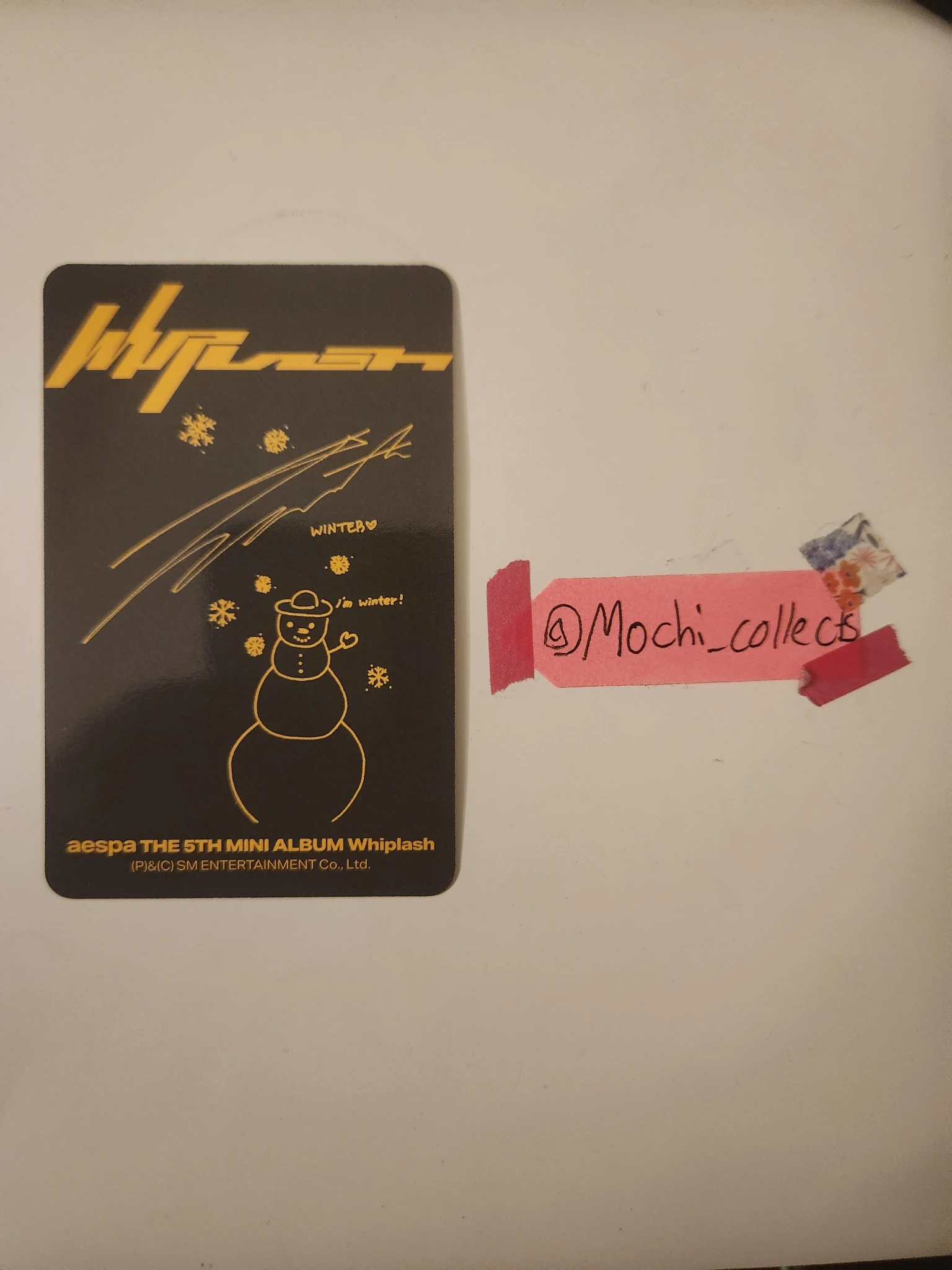 aespa Winter aespa - Winter - Whiplash Album smini version album photocard listing photo 2