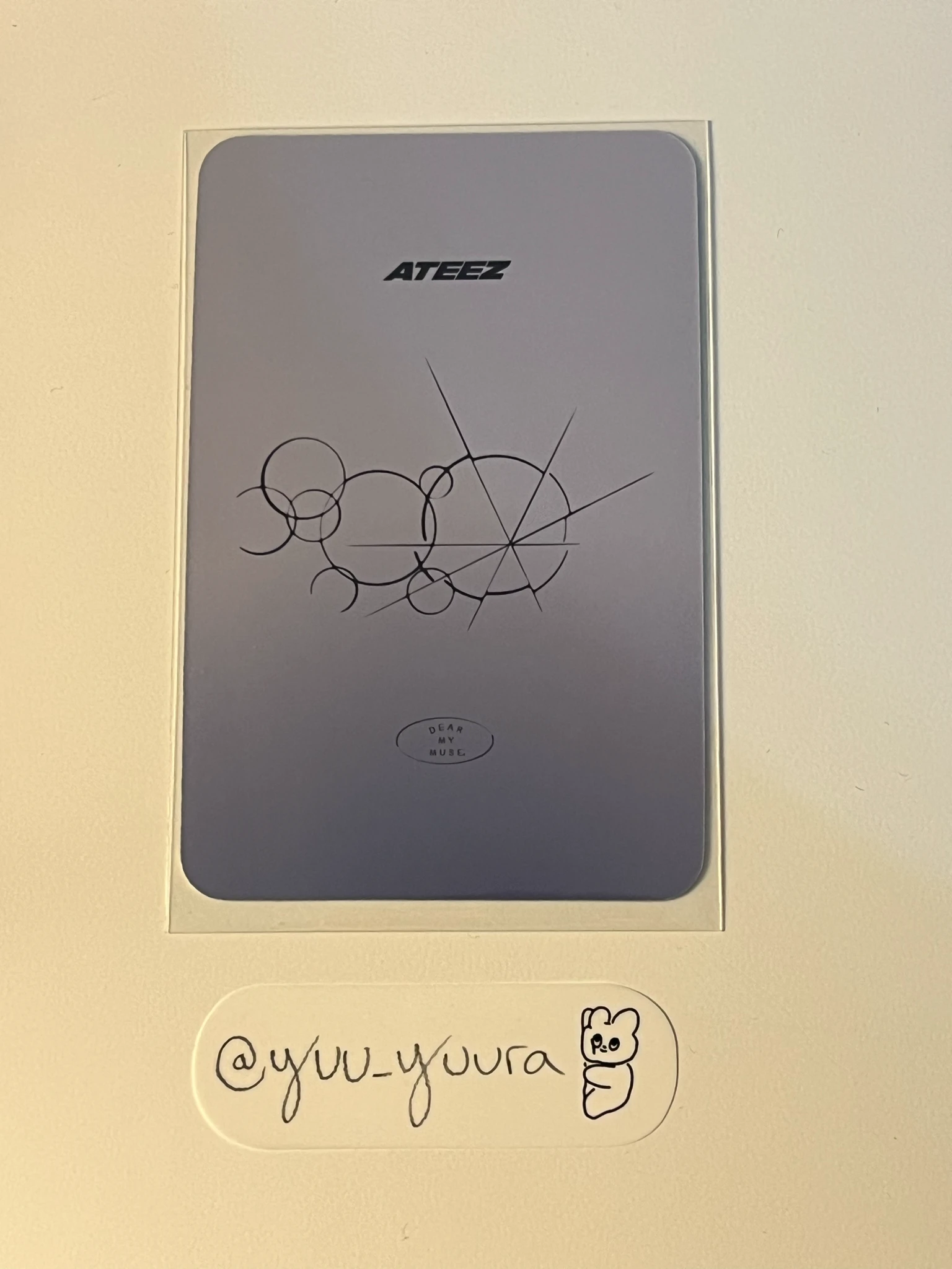 ATEEZ Yeosang ATEEZ - Yeosang - Golden Hour : Part.4 Album dear my muse (dmm) pob (pre-order benefit) round 1 listing photo 2