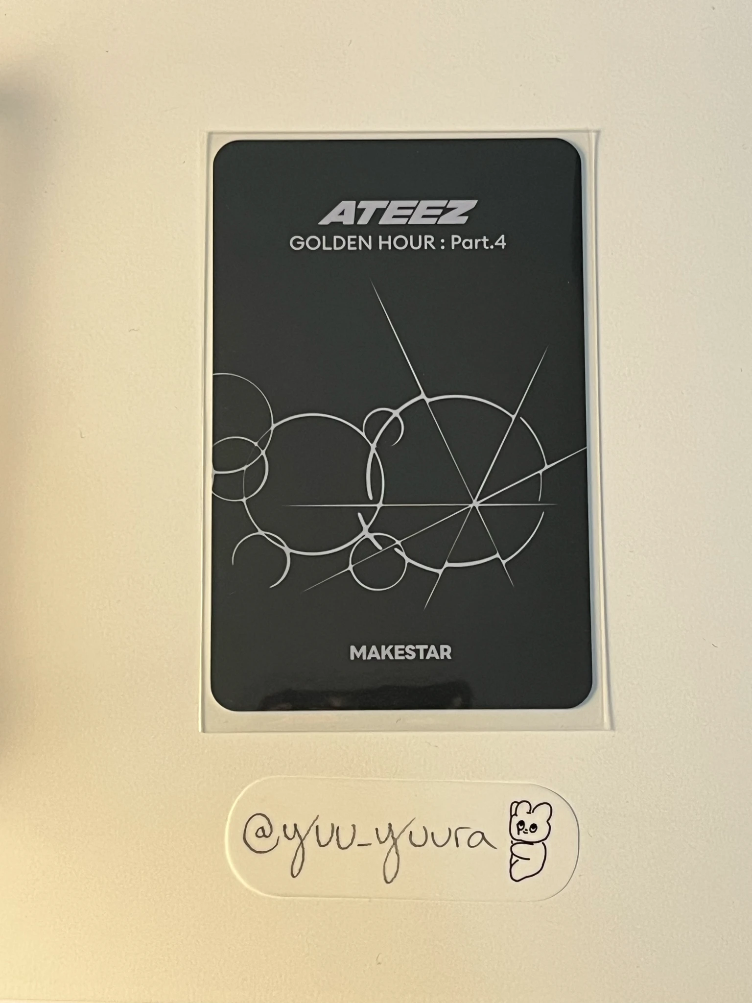 ATEEZ Seonghwa ATEEZ - Seonghwa - Golden Hour : Part.4 Album round 2 makestar fansign listing photo 2