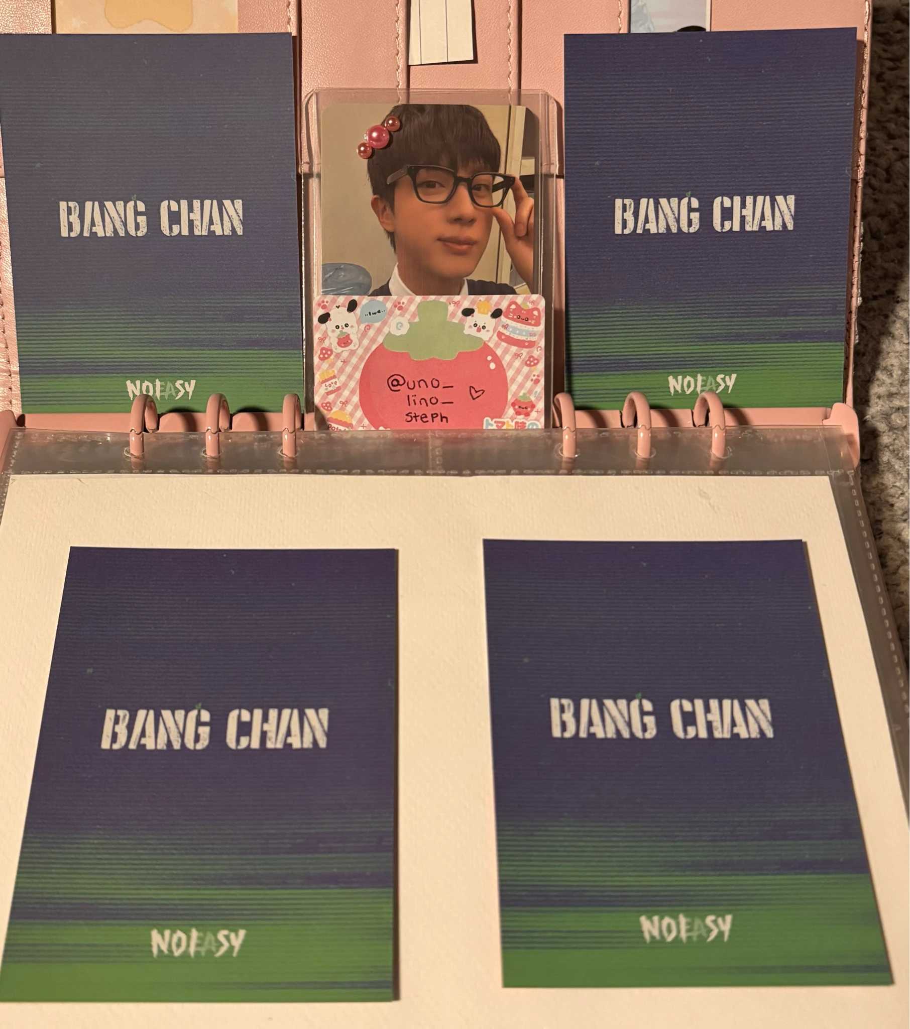 Stray Kids Bang Chan Stray Kids - Bang Chan - NoEasy Album album inclusion A version mini postcard first press only postcard set listing photo 2