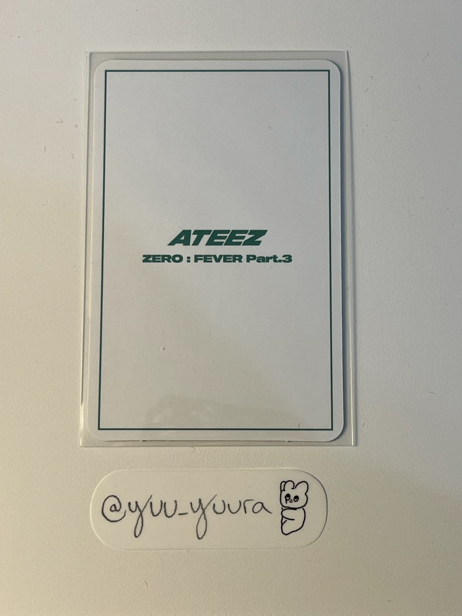 ATEEZ Seonghwa ATEEZ - Seonghwa - ZERO : FEVER Part.3 Album synnara pob (pre-order benefit) listing photo 2