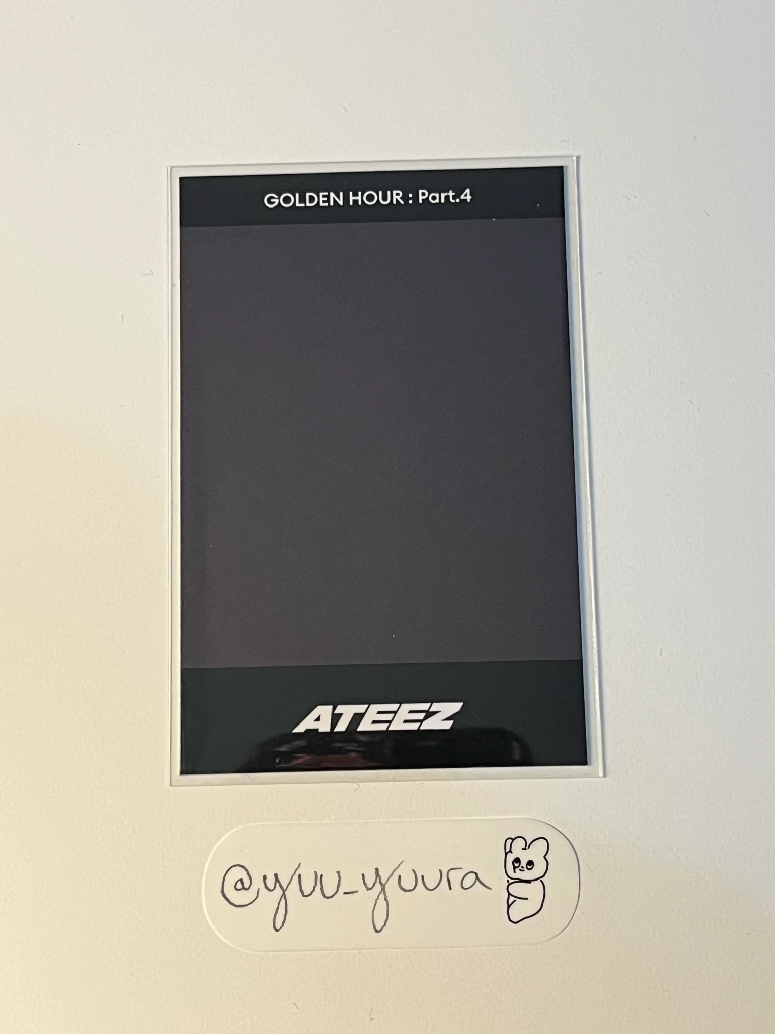ATEEZ Jongho ATEEZ - Jongho - GOLDEN HOUR : Part.4 Album apple music polaroid lucky draw (LD) listing photo 2