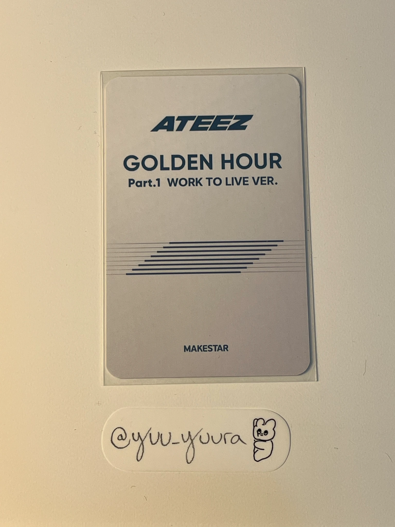 ATEEZ Jongho ATEEZ - Jongho - GOLDEN HOUR : Part.1 Album work to live version makestar listing photo 2