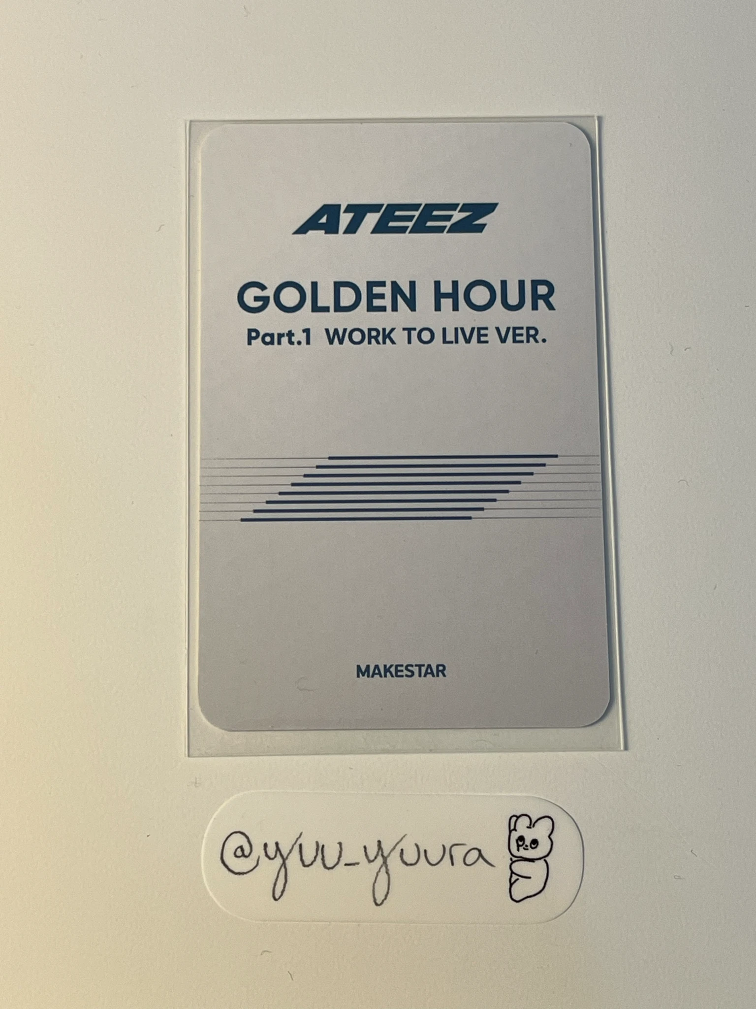 ATEEZ San ATEEZ - San - Golden Hour : Part 1 Work to Live Ver. Other makestar pob (pre-order benefit) work to live version golden hour part 1 listing photo 2