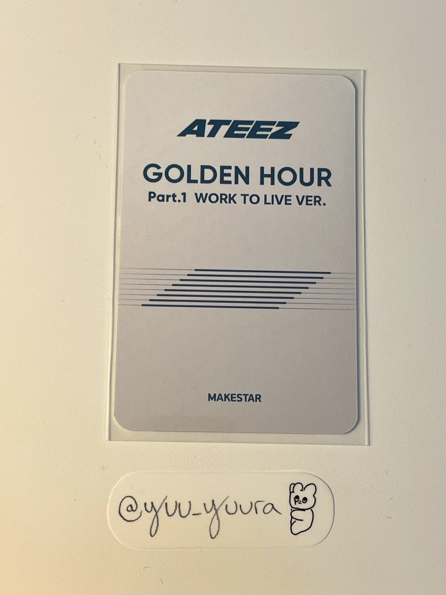 ATEEZ Mingi ATEEZ - Mingi - Golden Hour : Part 1 Work to Live Ver. Other makestar round 2 pob (pre-order benefit) work to live version listing photo 2