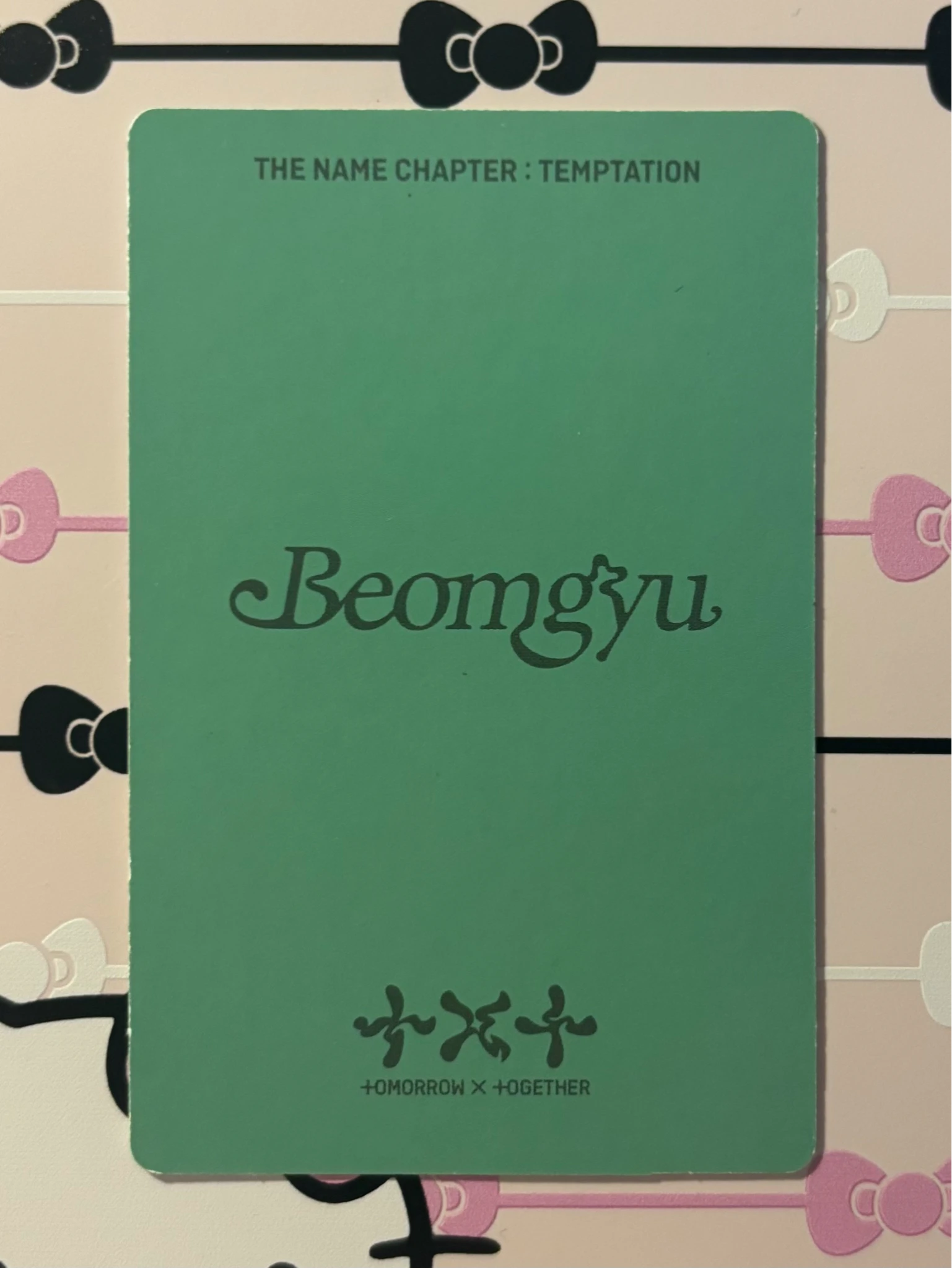 TOMORROW X TOGETHER Beomgyu TOMORROW X TOGETHER - Beomgyu - The Name Chapter: Temptation Album album photocard lullaby ver. listing photo 2