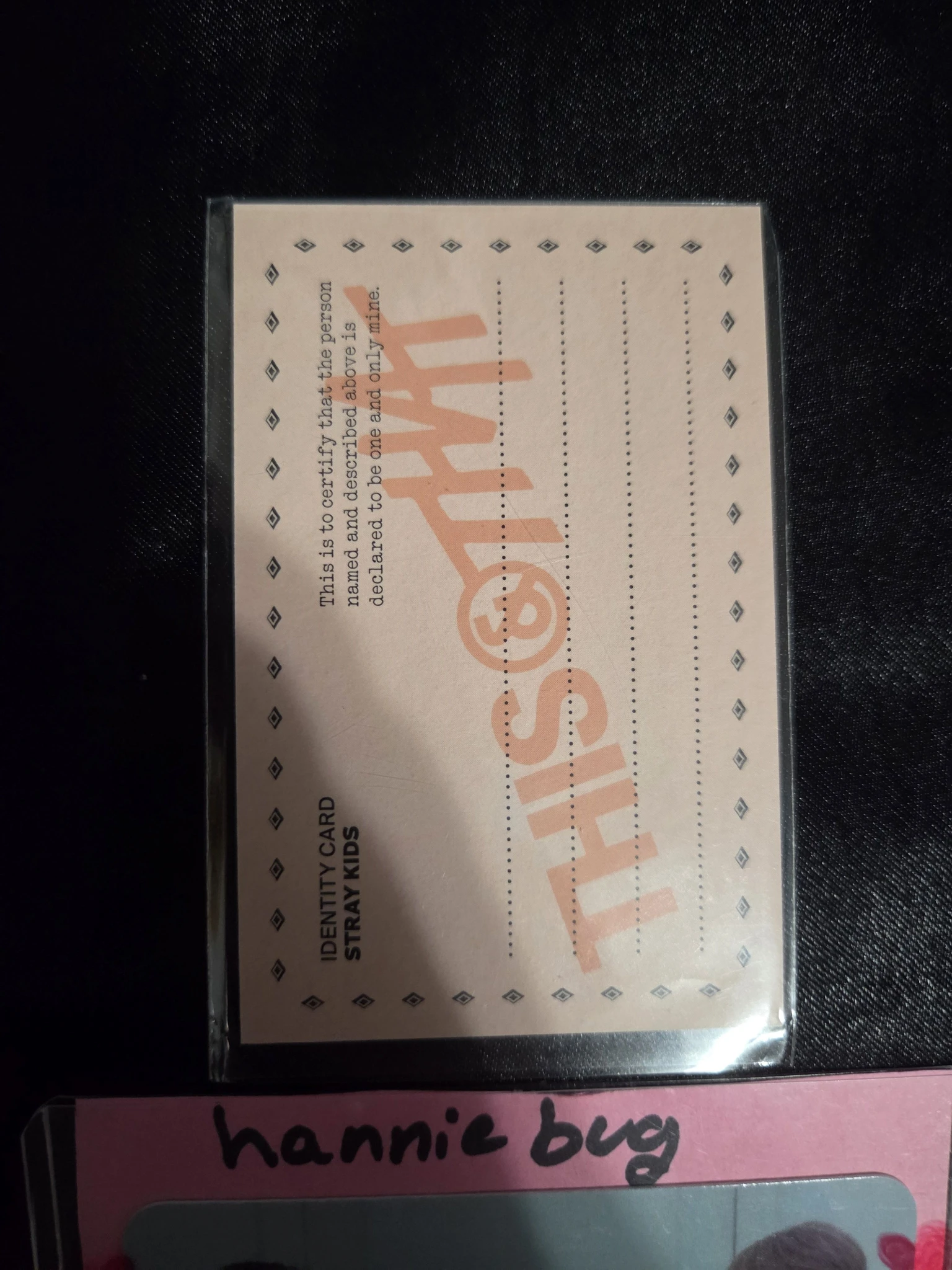Stray Kids I.N Stray Kids - I.N - This & That Album id card that version album photocard listing photo 2