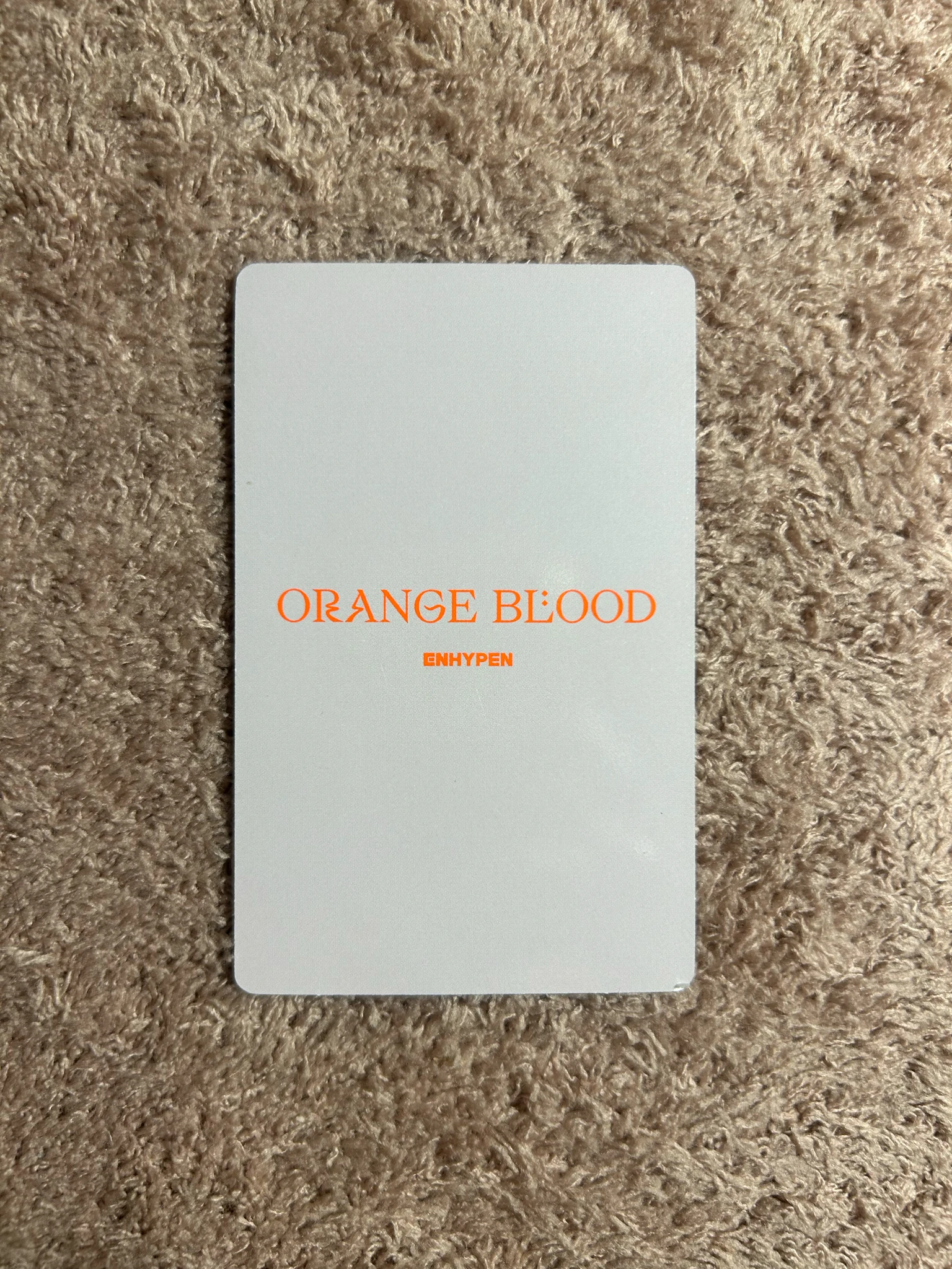ENHYPEN Sunoo ENHYPEN - Sunoo - ORANGE BLOOD Album korean album album photocard ksana version listing photo 2