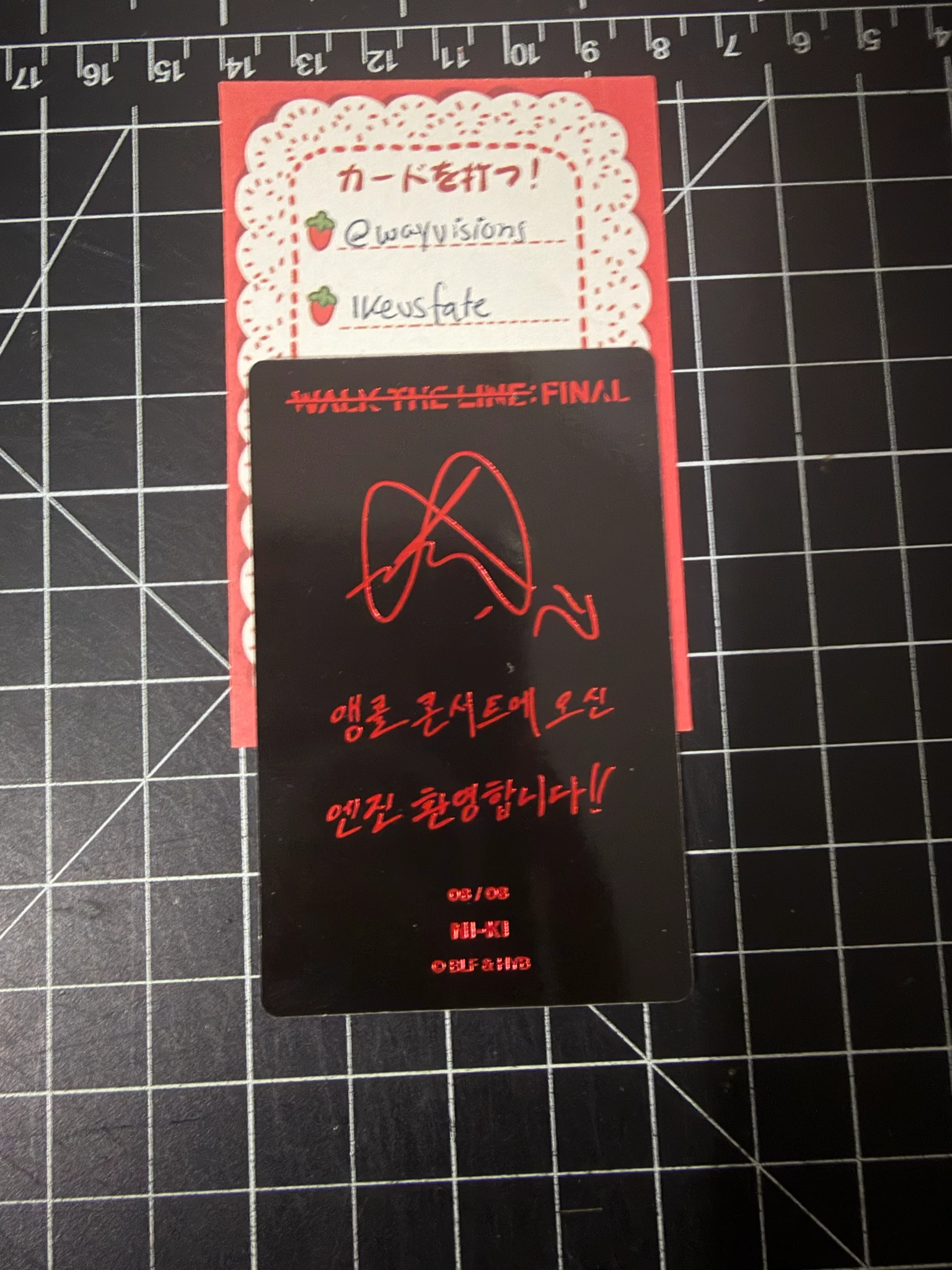 ENHYPEN Ni-ki ENHYPEN - Ni-ki - 'WALK THE LINE' World Tour Event merch photocard the final trading card listing photo 2