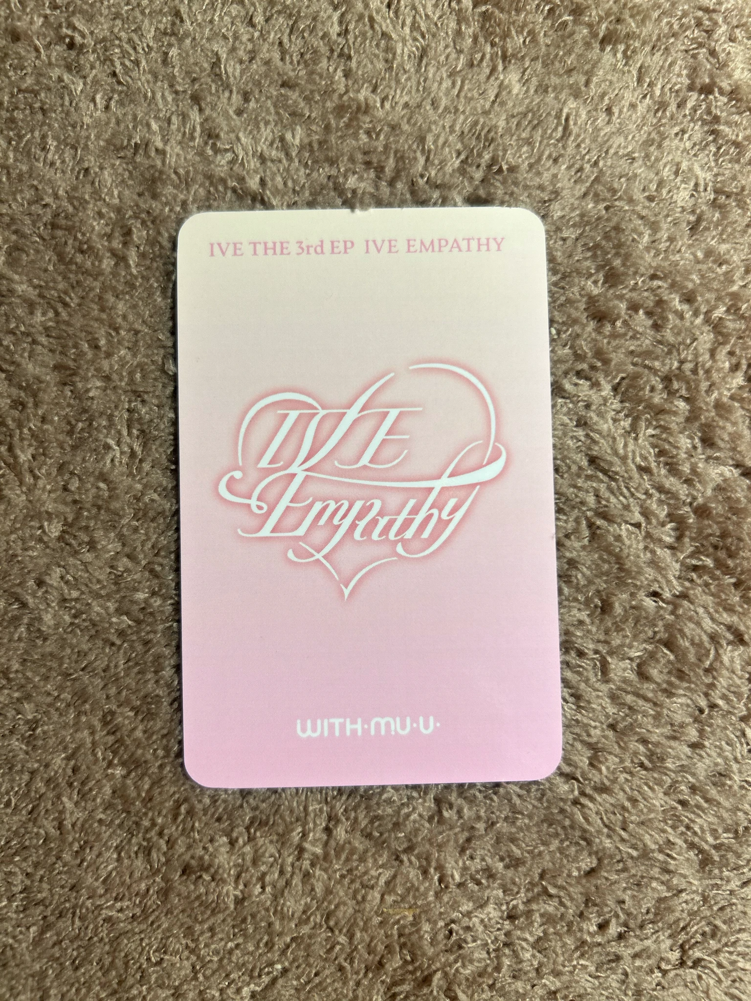 IVE Yujin IVE - Yujin - IVE EMPATHY Album withmuu pob (pre-order benefit) round 1 listing photo 2