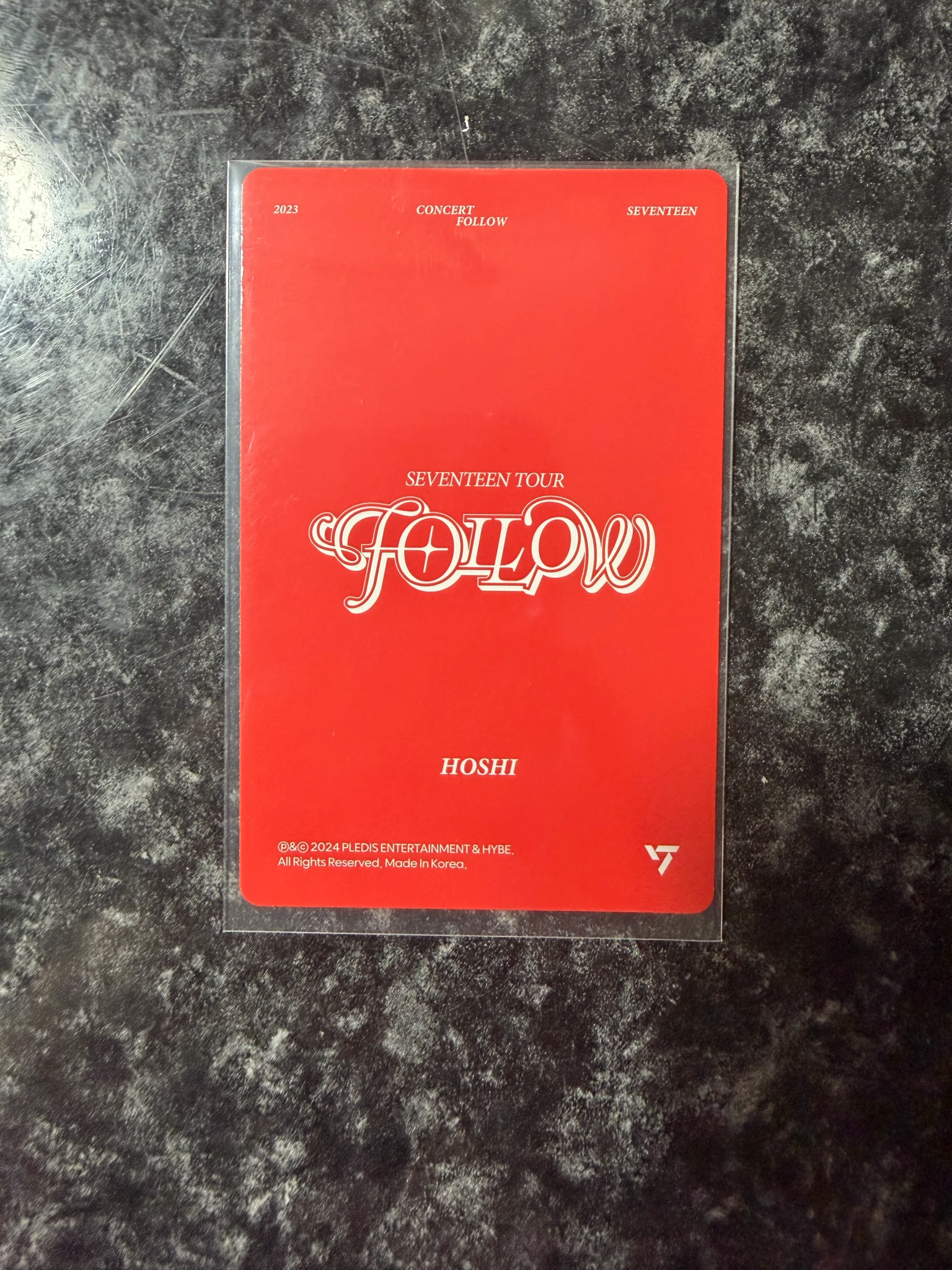 SEVENTEEN Hoshi SEVENTEEN - Hoshi - 2023 7TH SVT IN CARAT LAND Event trading card selfie merch photocard listing photo 2