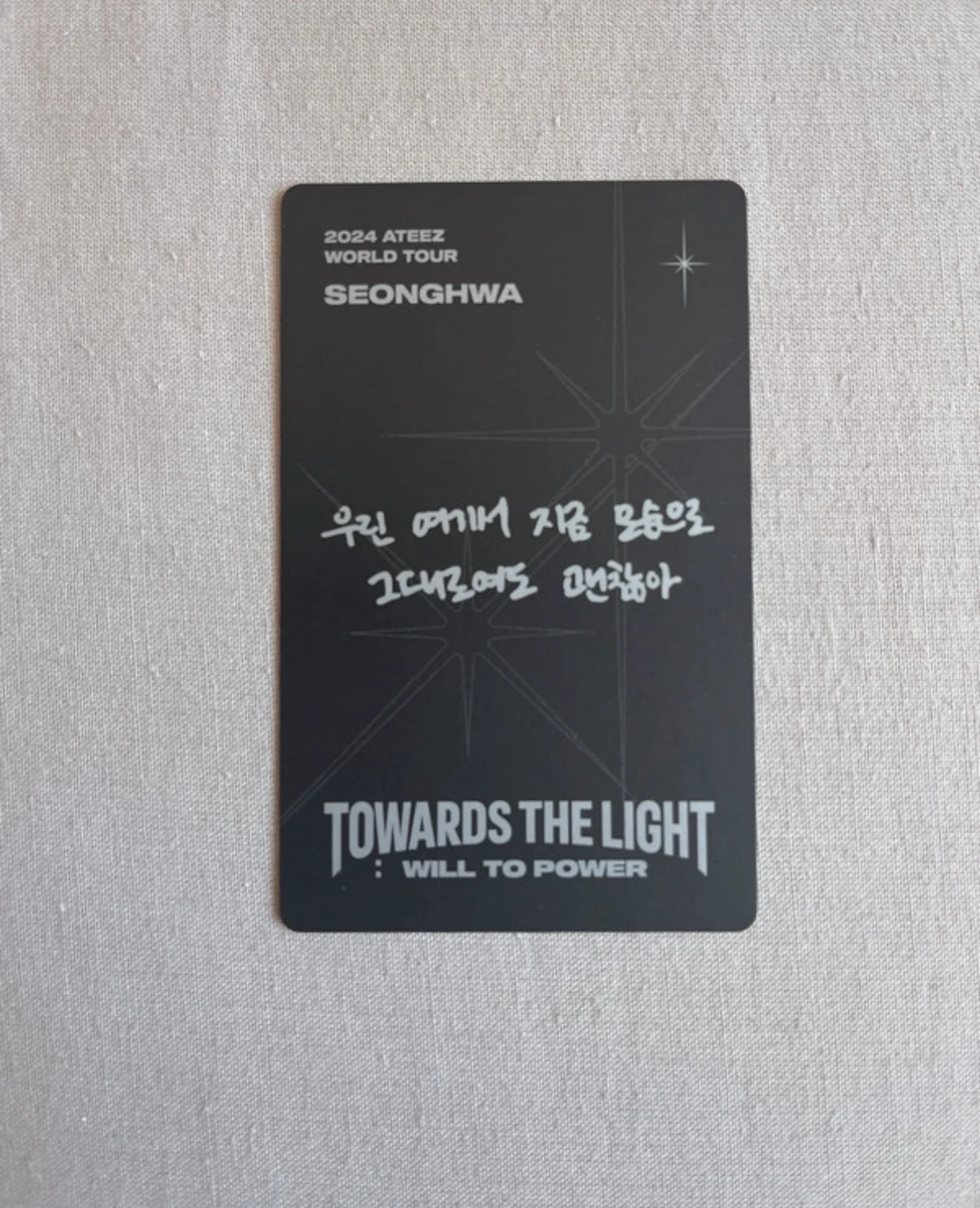 ATEEZ Seonghwa ATEEZ - Seonghwa - TOWARDS THE LIGHT : WILL TO POWER - IN SEOUL Other listing photo 2
