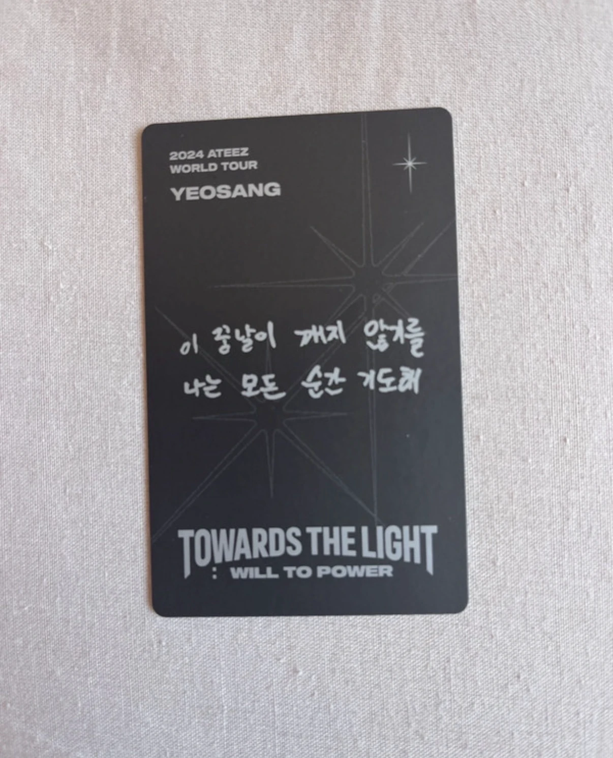 ATEEZ Yeosang ATEEZ - Yeosang - TOWARDS THE LIGHT : WILL TO POWER - IN SEOUL Other listing photo 2