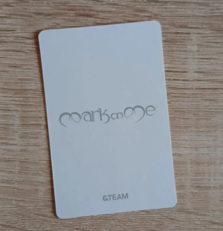 &TEAM &TEAM - Taki & Harua  - Mark on Me Album album photocard mini CD-R version listing photo 2