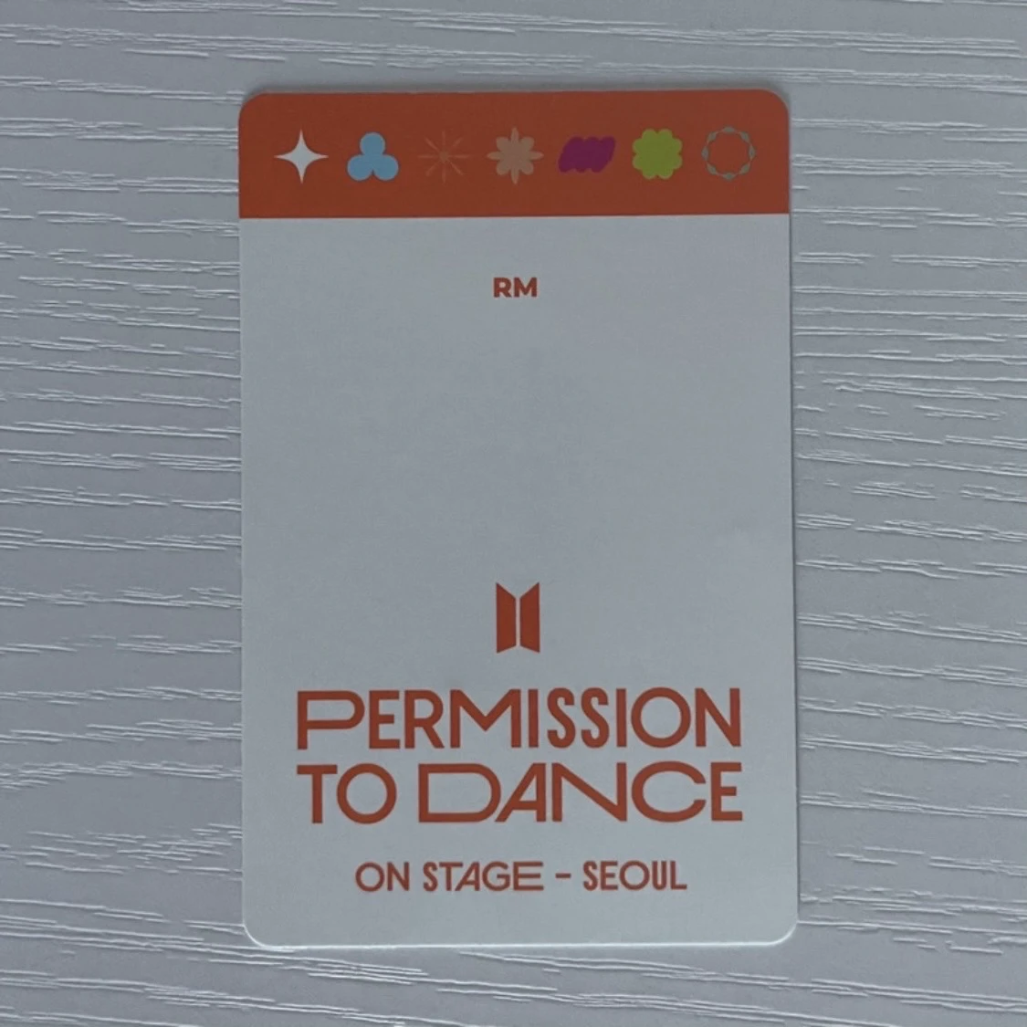 BTS RM BTS - RM - Permission To Dance On Stage - Seoul Other photocard set listing photo 2