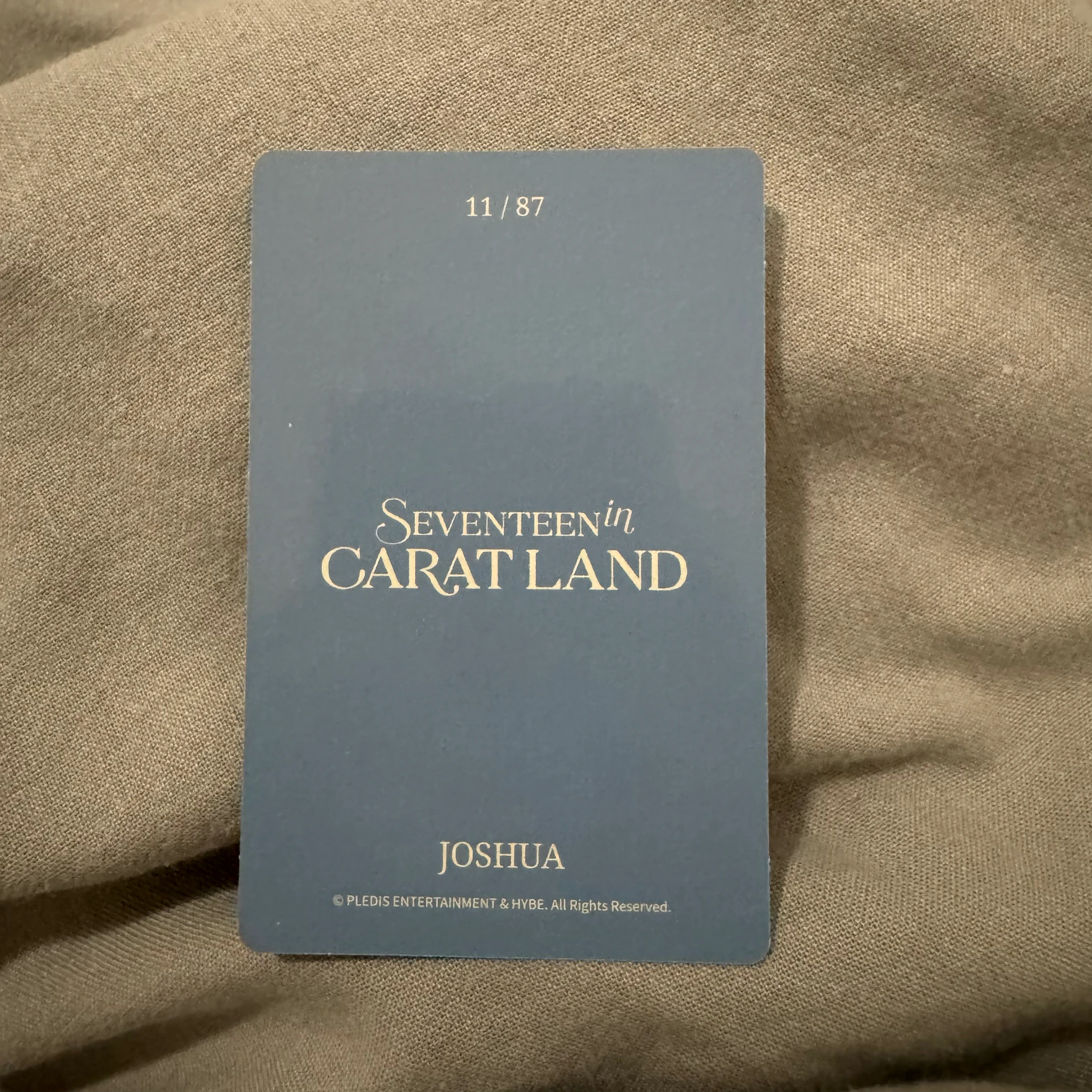 SEVENTEEN Joshua SEVENTEEN - Joshua - 2024 8th SVT in Caratland  Event trading card listing photo 2