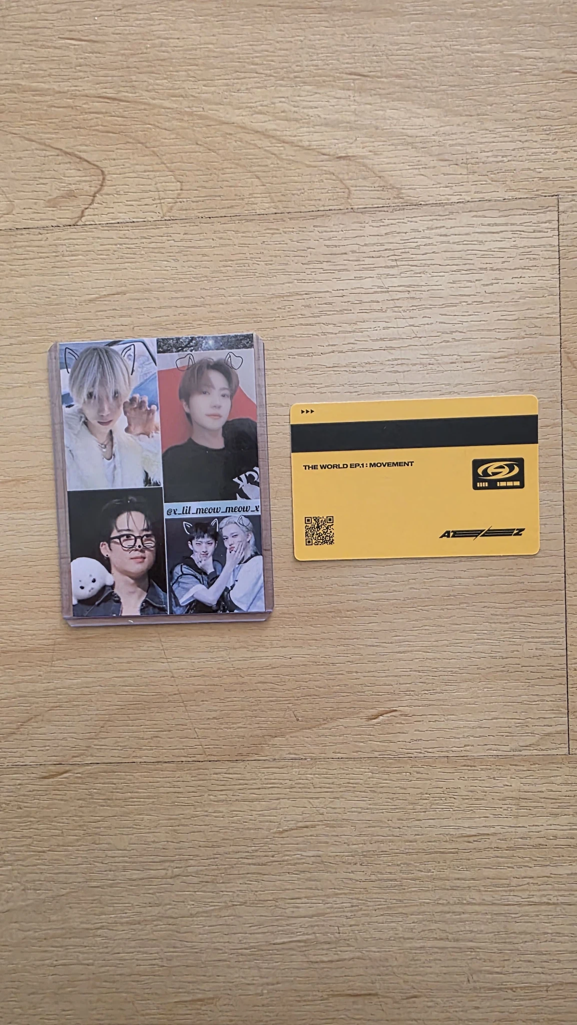 ATEEZ Hongjoong ATEEZ - Hongjoong - THE WORLD EP.1 : MOVEMENT Album album photocard diary version id card listing photo 2