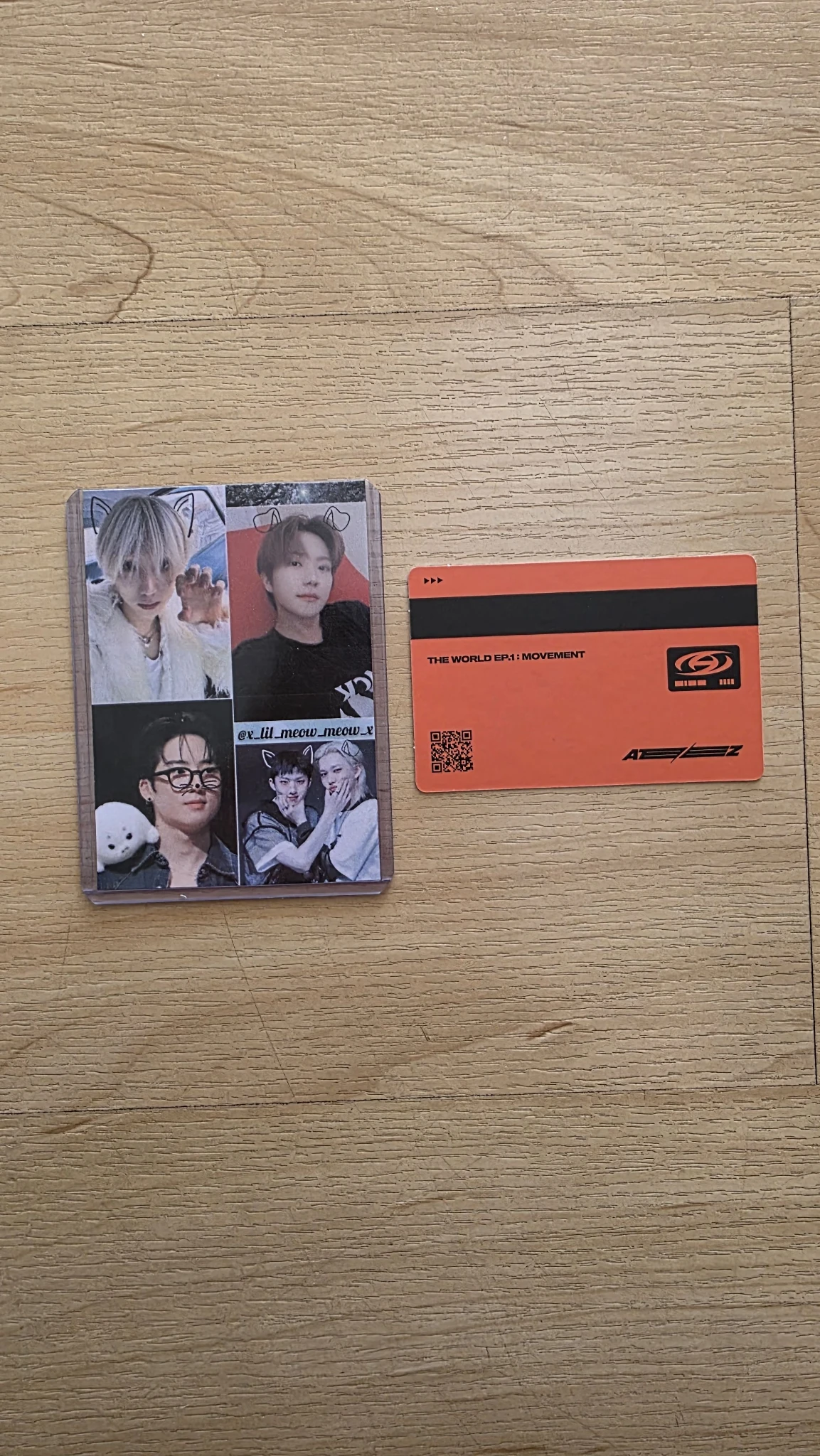 ATEEZ Yunho ATEEZ - Yunho - THE WORLD EP.1 : MOVEMENT Album Z Ver id card listing photo 2